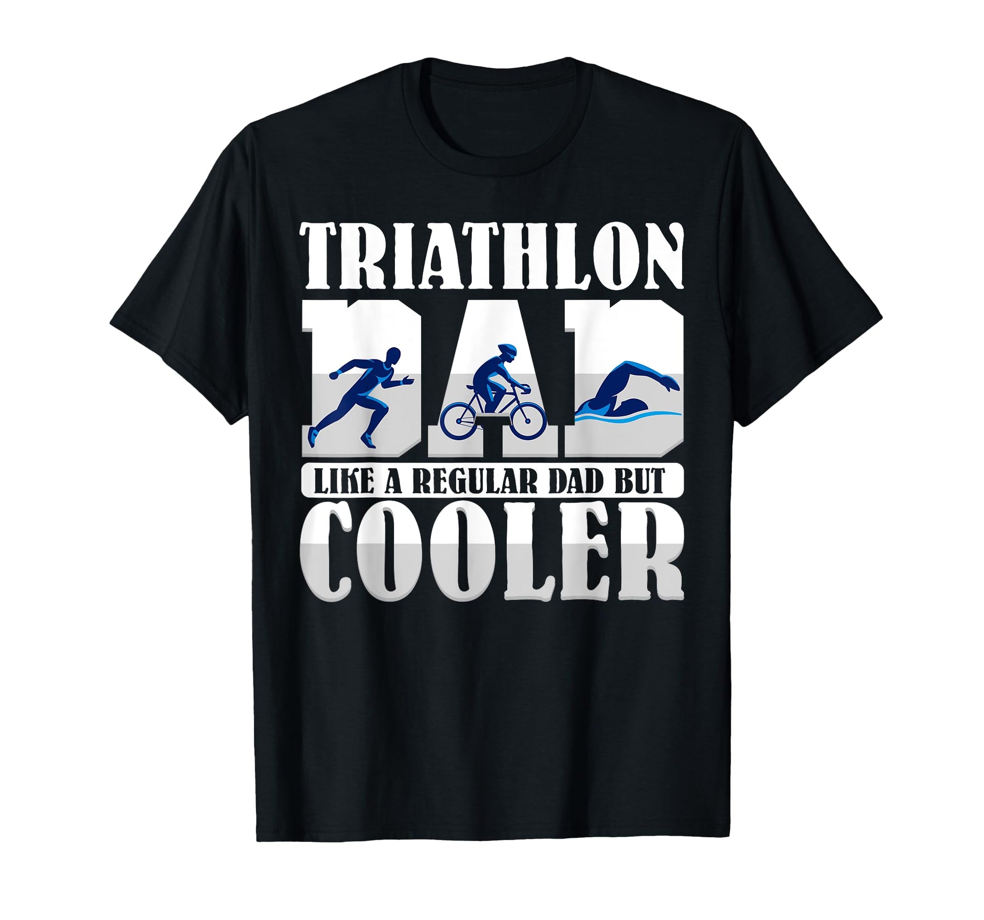 Funny Triathlon Dad Swim Bike Run T-Shirt - Aesthetic Graphic Men Women - T-Shirt, Sweatshirt, Hoodie