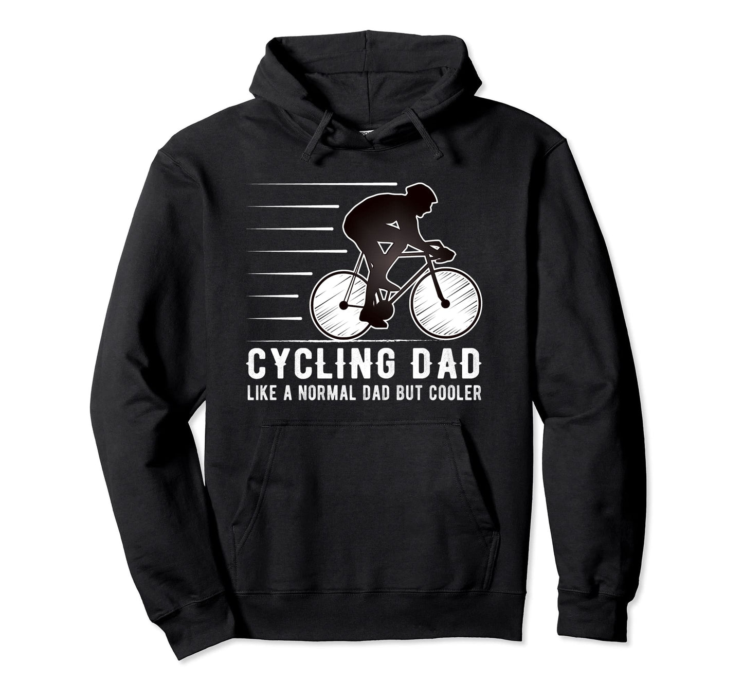 Cycling Dad Like Regular Dad But Cooler Hoodie - Aesthetic Graphic Unisex - T-Shirt, Sweatshirt, Hoodie