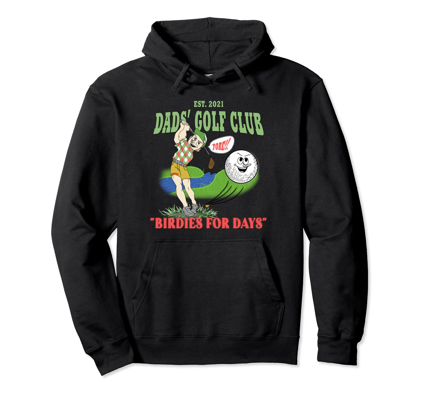 Dads Golf Club Hoodie - Novelty Apparel Unisex - T-Shirt, Sweatshirt, Hoodie
