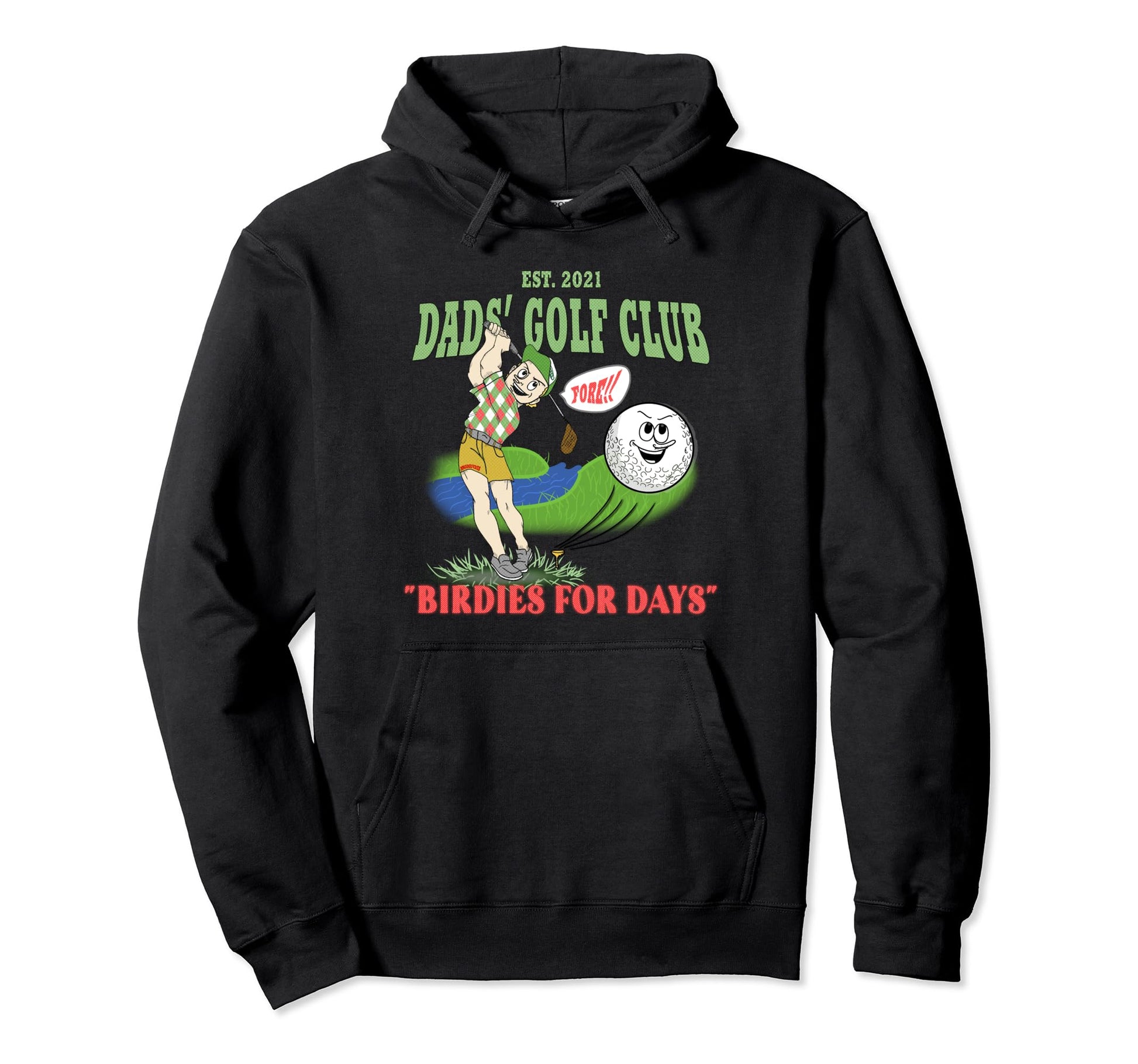 Dads Golf Club Hoodie - Novelty Apparel Unisex - T-Shirt, Sweatshirt, Hoodie