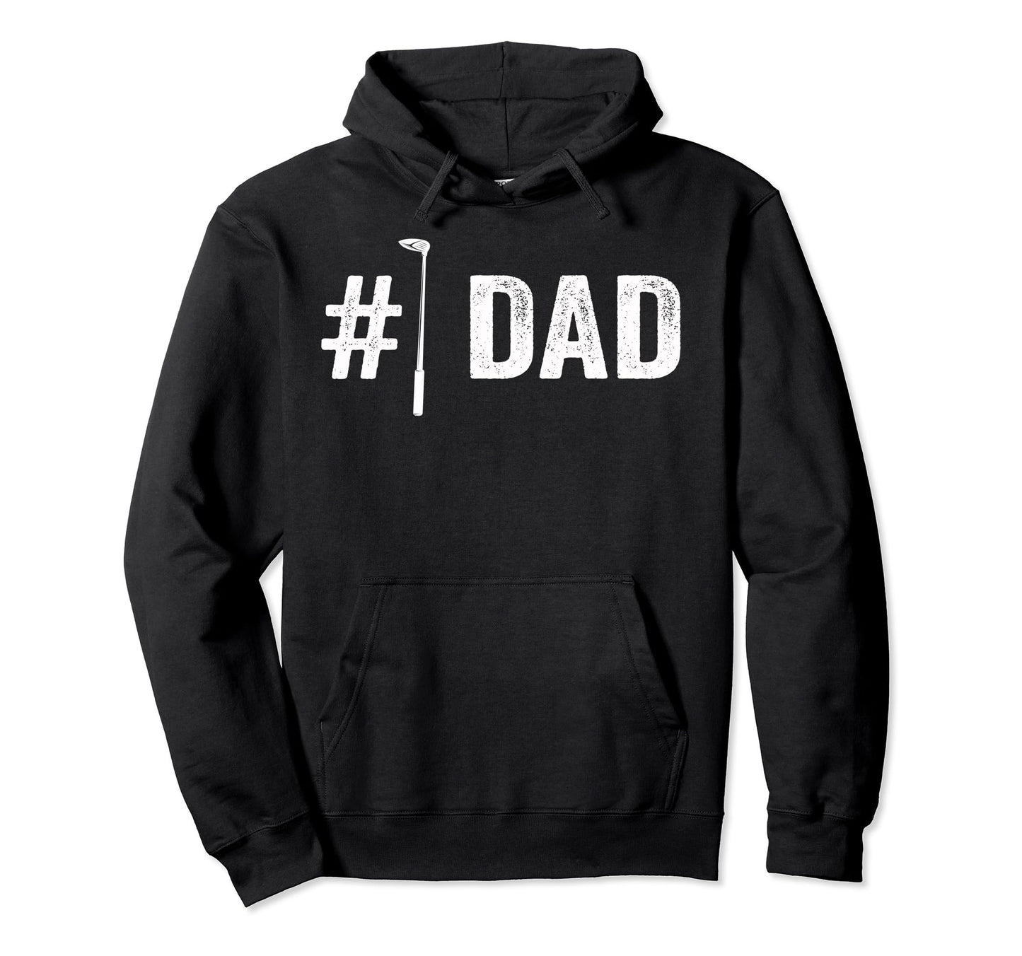 Mens Number One Golf Dad Fathers Day 1 Daddy Hoodie - Unique Graphic Unisex - T-Shirt, Sweatshirt, Hoodie