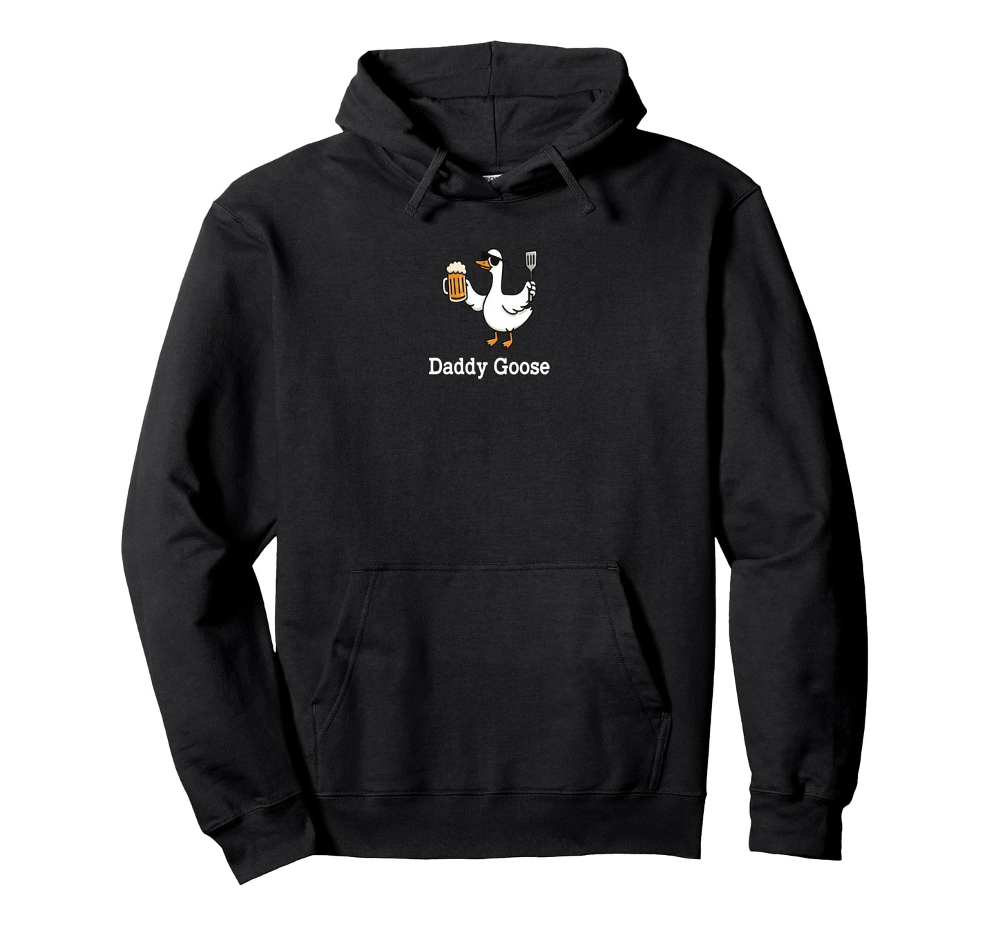 Daddy Goose Funny Party Beer Fathers Day Hoodie - Graphic Print Men Women - T-Shirt, Sweatshirt, Hoodie