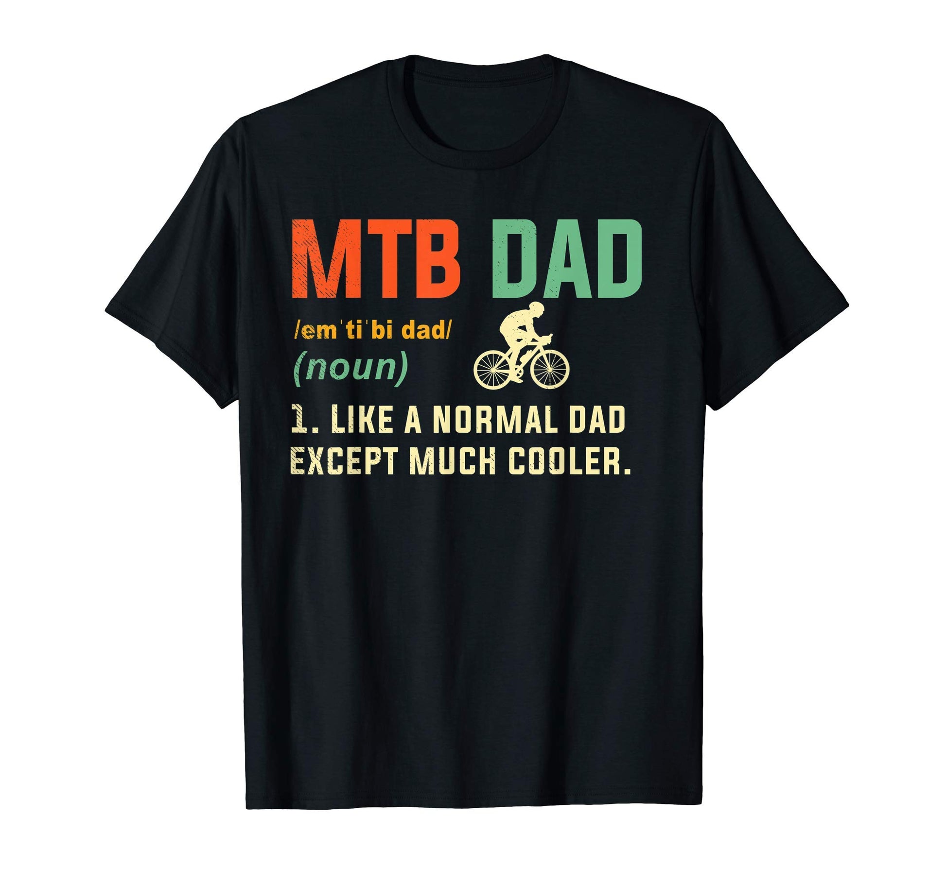Mountain Biking Dad Gifts Mtb Bike T-Shirt - Minimalist Print Men Women - T-Shirt, Sweatshirt, Hoodie