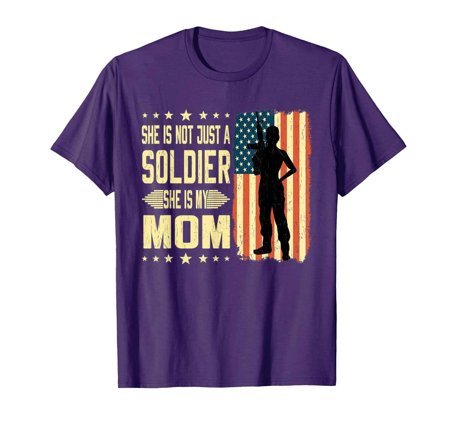 My Mom Is Soldier Hero Proud Army T-Shirt - Graphic Print Men Women - T-Shirt, Sweatshirt, Hoodie
