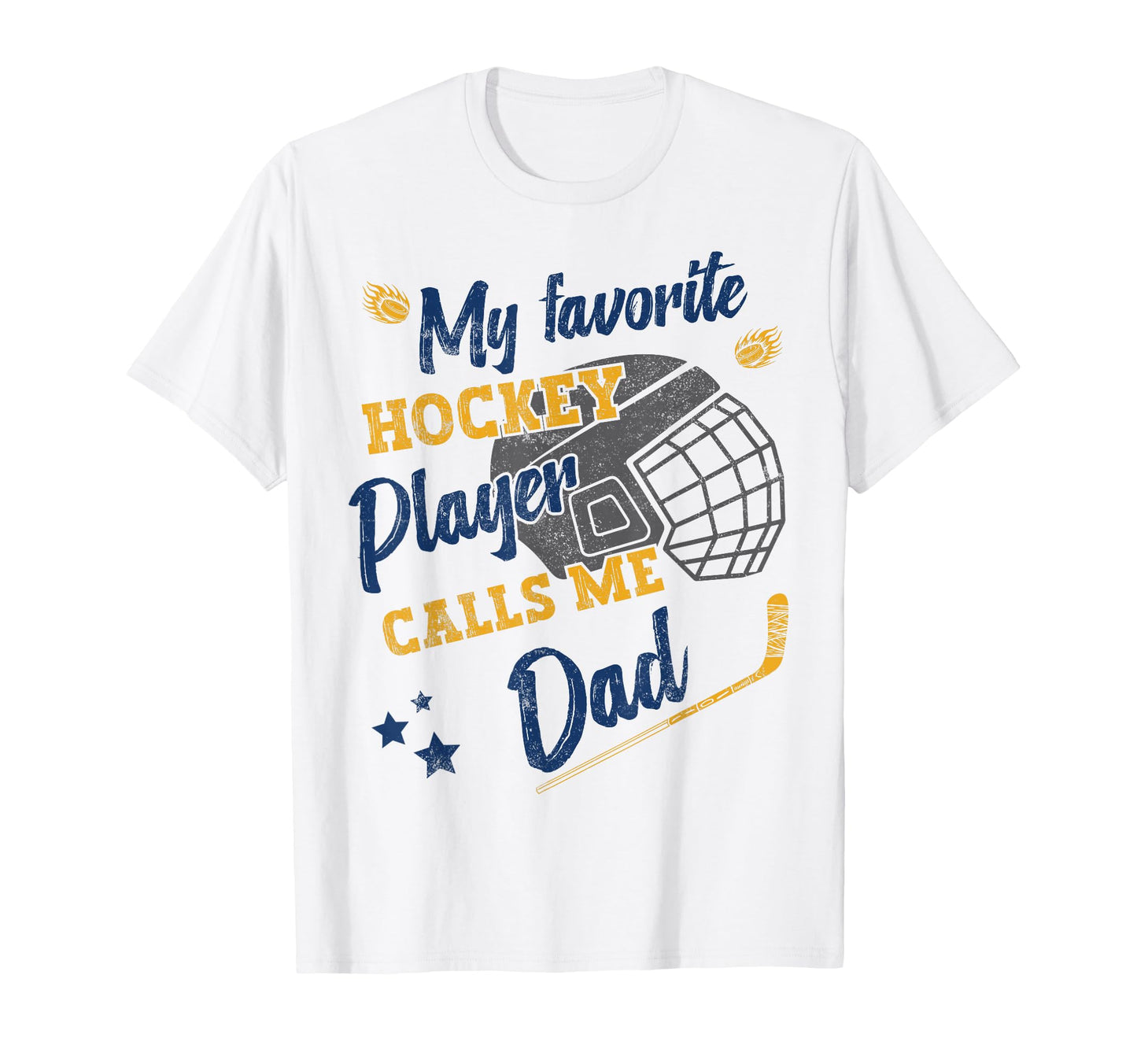 My Favorite Hockey Player Calls Me T-Shirt - Fun Novelty Design Men Women - T-Shirt, Sweatshirt, Hoodie