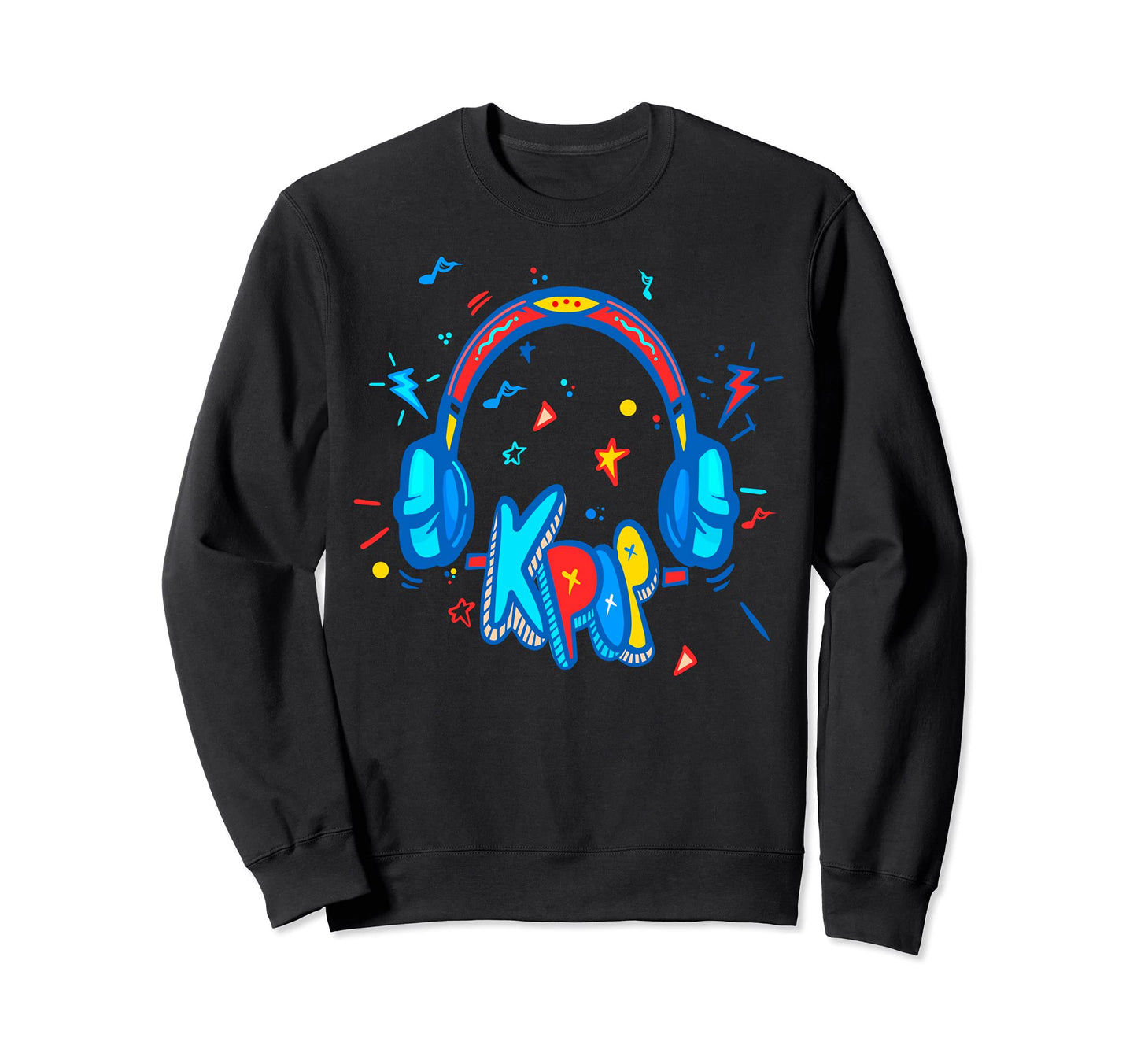 Headphones K Pop K Pop Music Lover Sweatshirt - Minimalist Print Men Women - T-Shirt, Sweatshirt, Hoodie