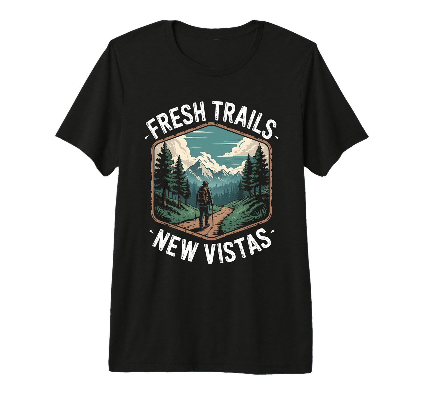 Funny Hiker Hikers Hiking Walking Jokes Tri T-Shirt - Graphic Print Unisex - T-Shirt, Sweatshirt, Hoodie