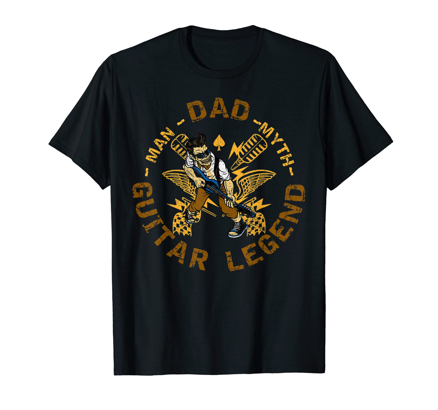 Mens Dad Myth Guitar Legend T-Shirt - Casual Everyday Wear for Adults - T-Shirt, Sweatshirt, Hoodie