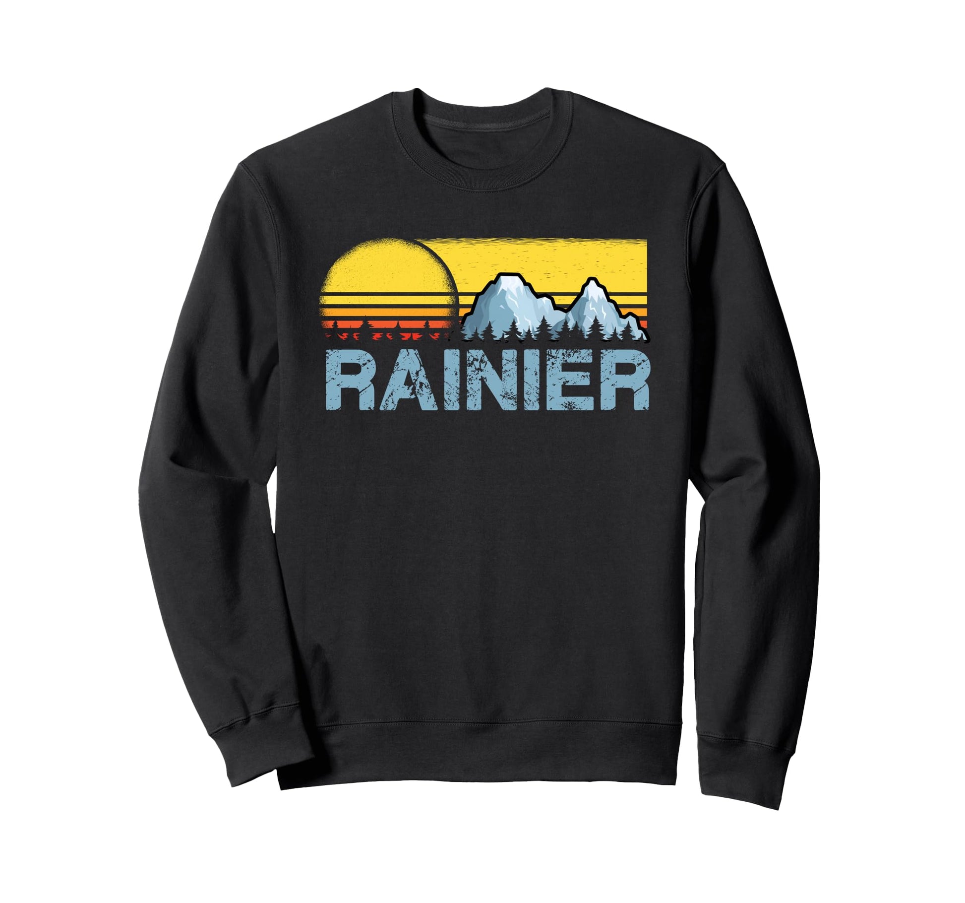 Sunset Mount Rainier National Park Sweatshirt - Streetwear Style Men Women - T-Shirt, Sweatshirt, Hoodie