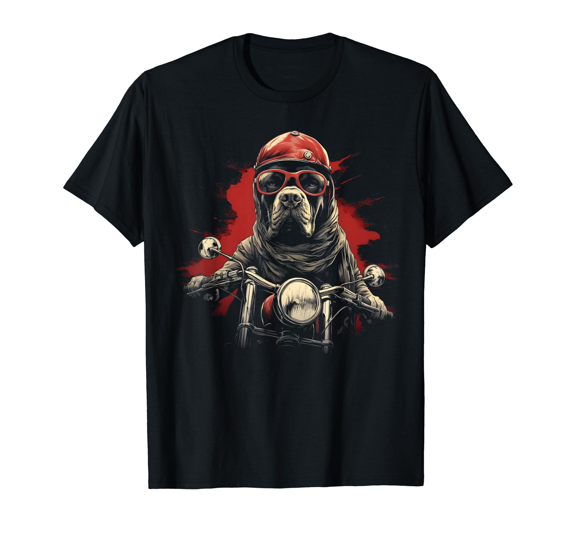 Motorcycle Dad Biker Dog Boxer Dad T-Shirt - Graphic Print for Adults - T-Shirt, Sweatshirt, Hoodie