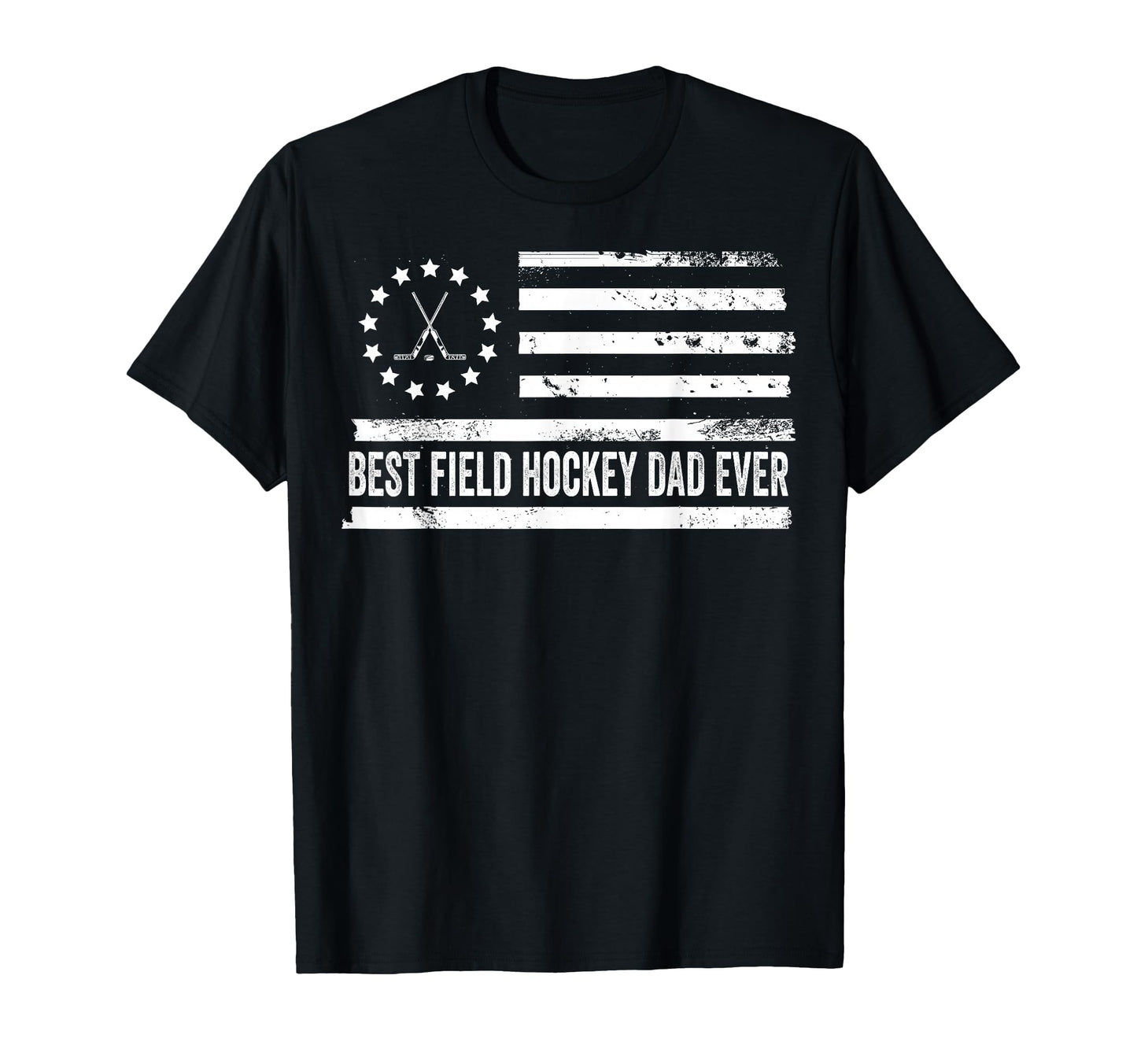 Field Hockey Us American Flag Patriotic T-Shirt - Novelty Apparel Men Women - T-Shirt, Sweatshirt, Hoodie