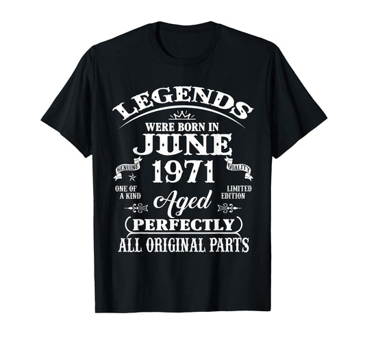 55Th Birthday Gift Legend Born June T-Shirt - Fun Novelty Design Unisex - T-Shirt, Sweatshirt, Hoodie