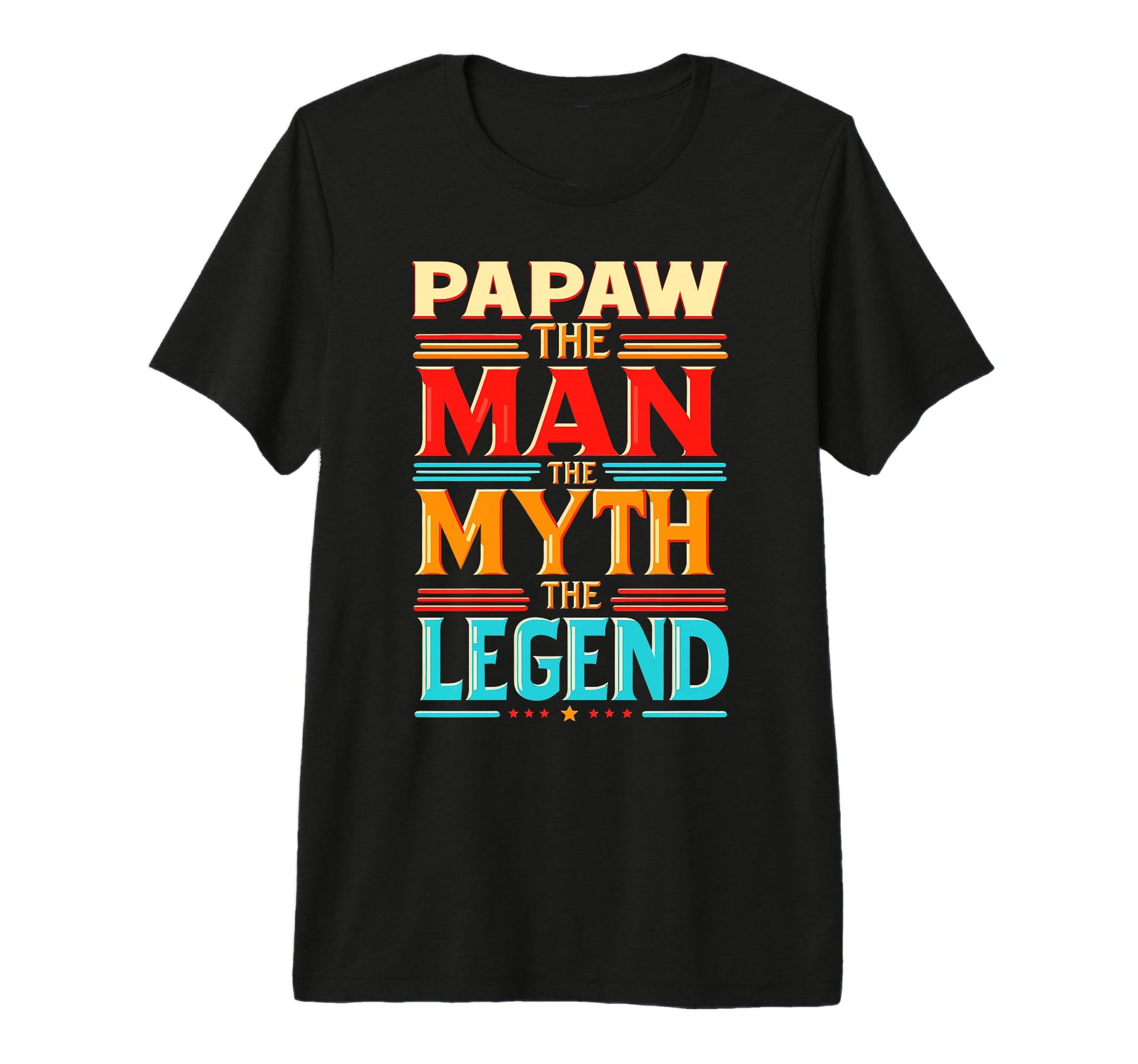 Mens Papaw Myth Legend Dad Grandpa T-Shirt - Aesthetic Graphic for Adults - T-Shirt, Sweatshirt, Hoodie