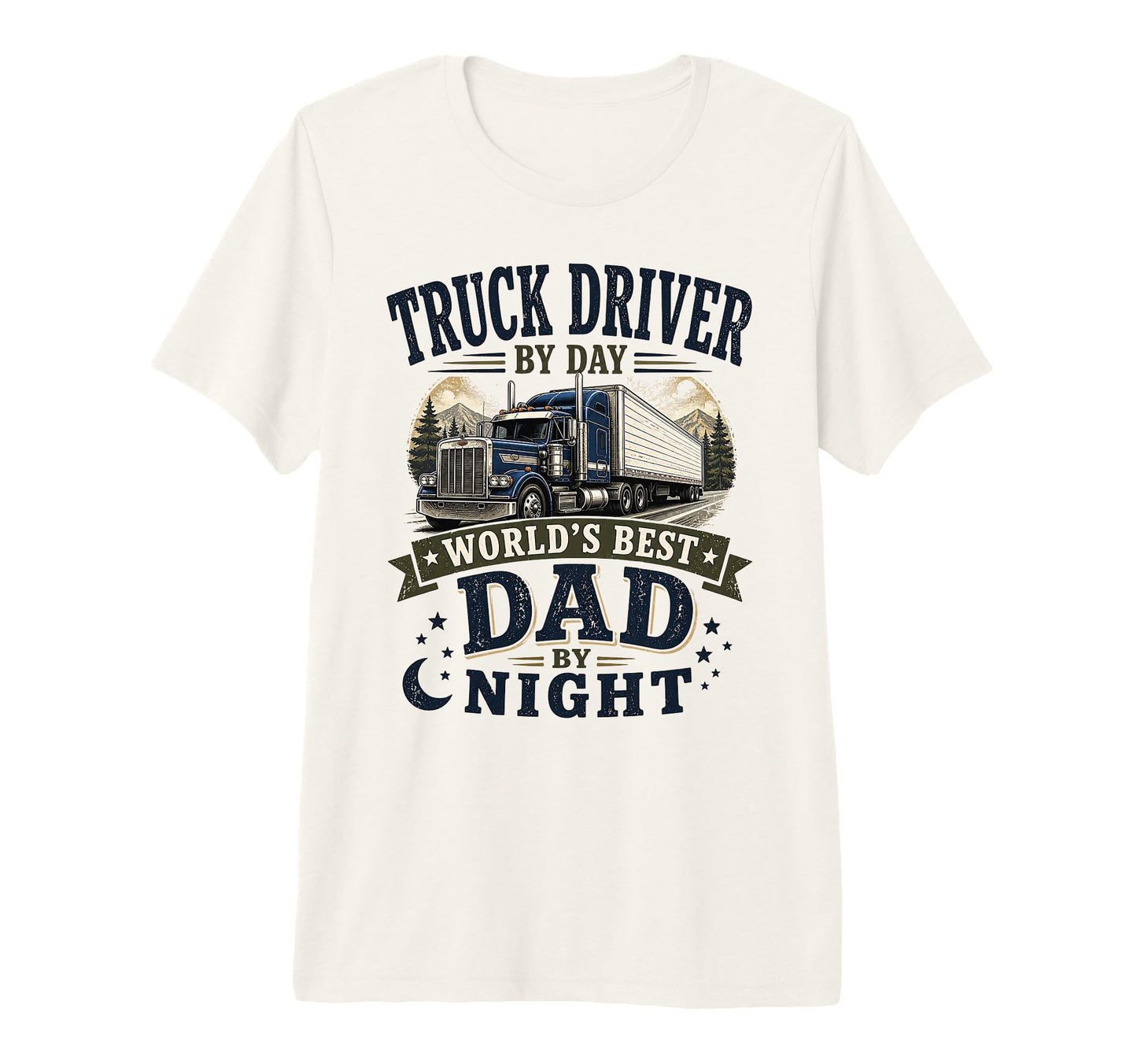 Mens Truck Driver Day Worlds Best T-Shirt - Aesthetic Graphic for Adults - T-Shirt, Sweatshirt, Hoodie