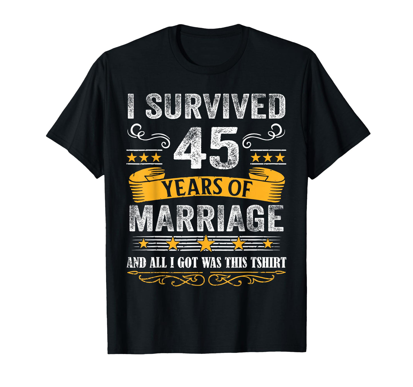 45Th Wedding Anniversary Couples T-Shirt - Minimalist Print Men Women - T-Shirt, Sweatshirt, Hoodie
