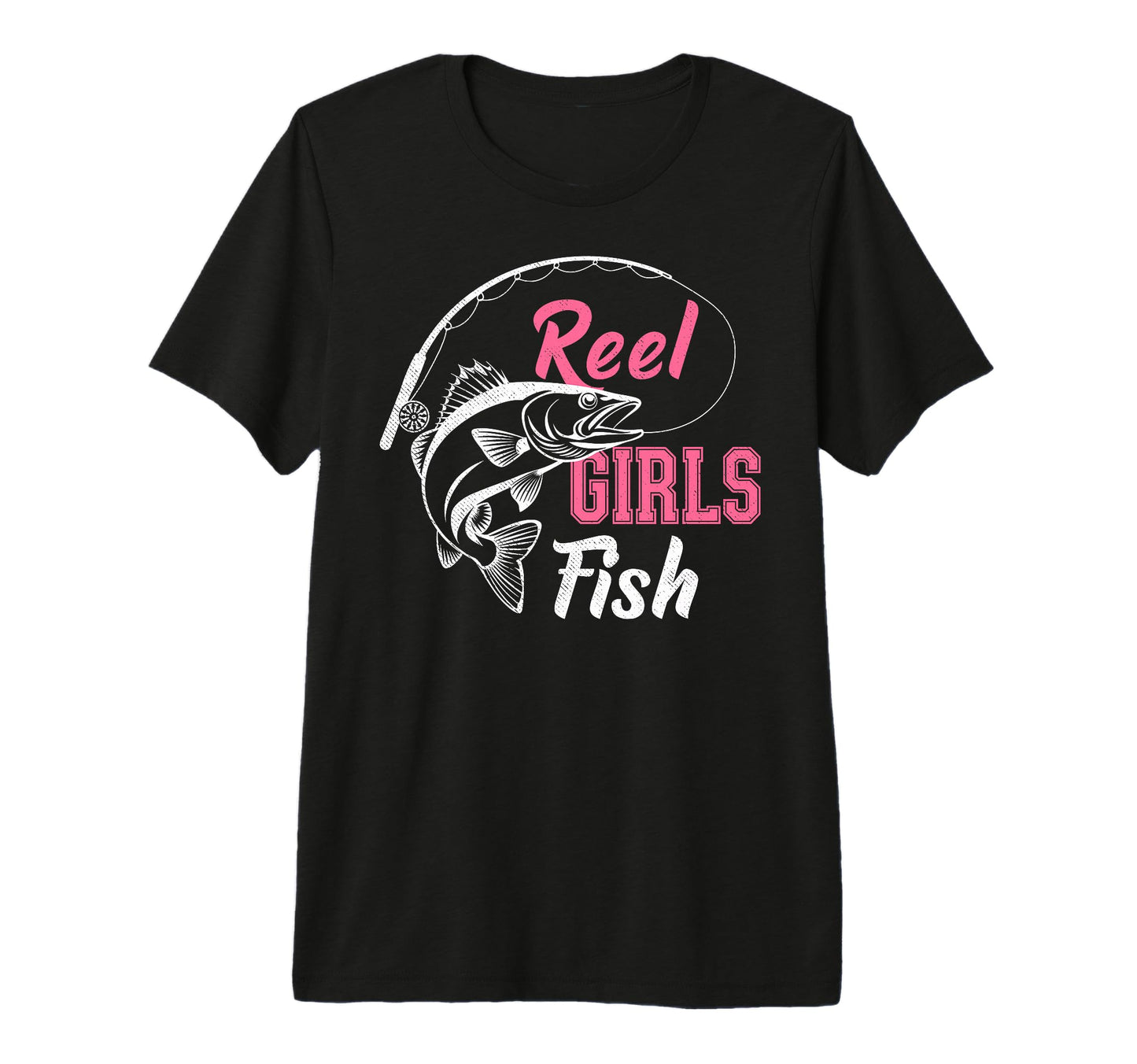 Reel Fish Fisher Mom Bass Fishing T-Shirt - Fun Novelty Design for Adults - T-Shirt, Sweatshirt, Hoodie