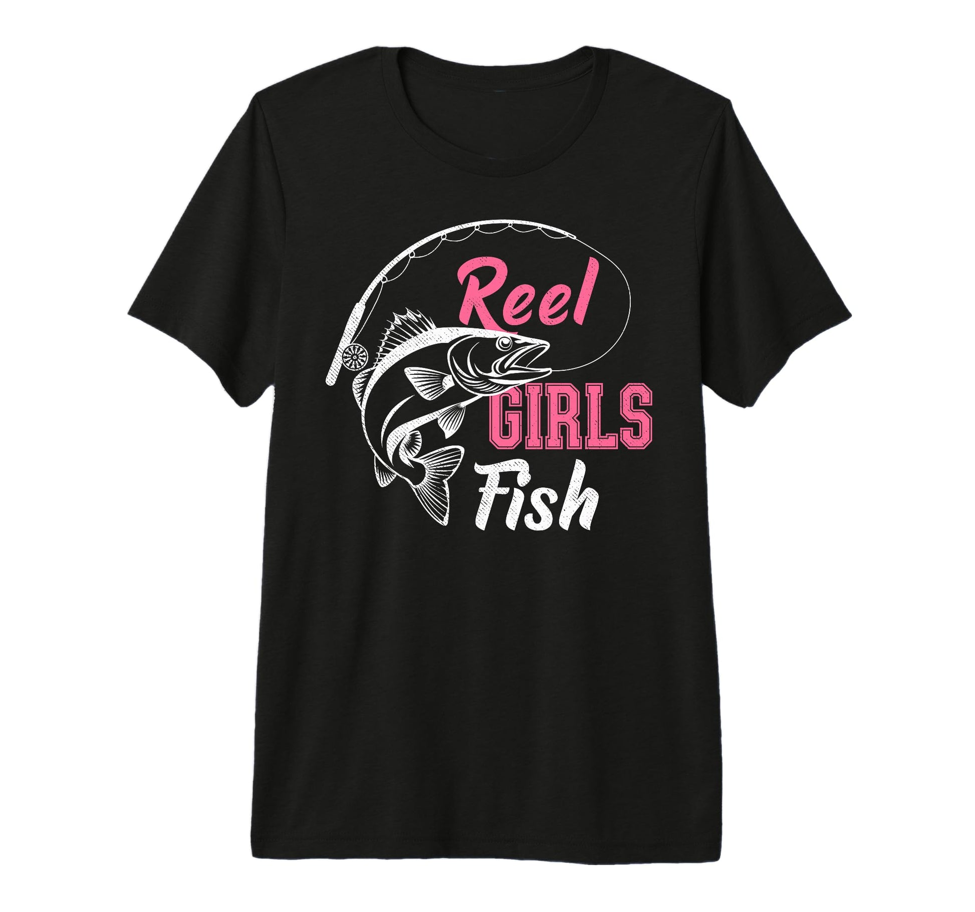 Reel Fish Fisher Mom Bass Fishing T-Shirt - Fun Novelty Design for Adults - T-Shirt, Sweatshirt, Hoodie