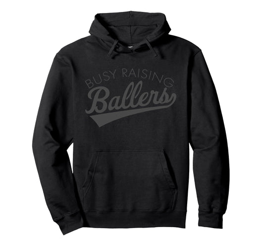 Busy Raising Ballers Baseball Mom Parent Hoodie - Unique Graphic Men Women - T-Shirt, Sweatshirt, Hoodie