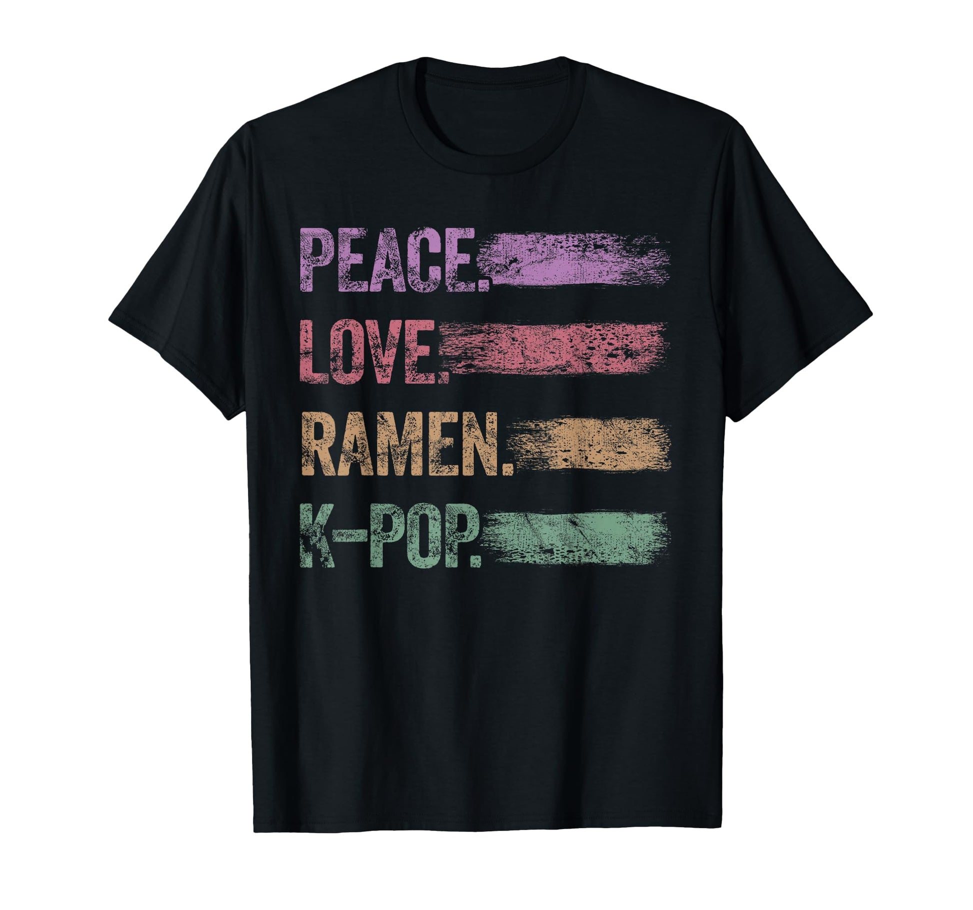 Ramen Kpop Peace Love Ramen K Pop K T-Shirt - Custom Art Print Men Women - T-Shirt, Sweatshirt, Hoodie