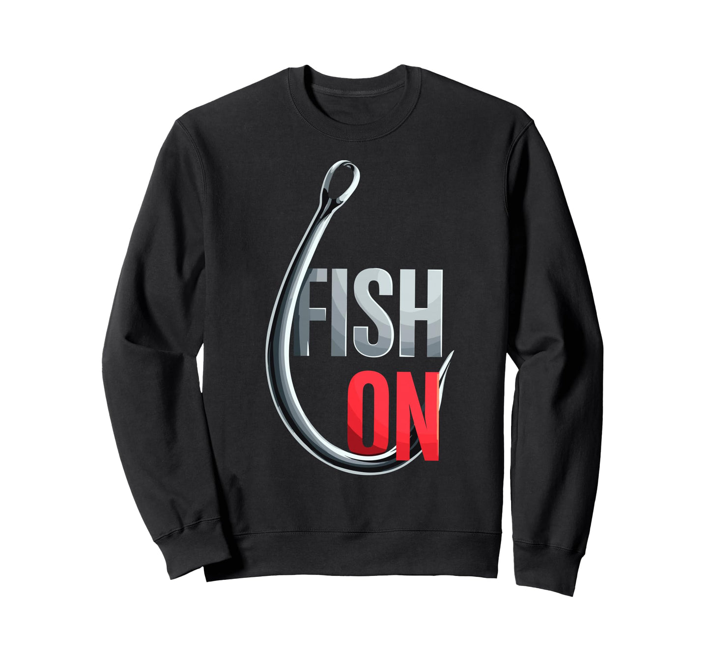 Fish Fishing Hook Fish Fun Fisherman Sweatshirt - Custom Art Print Unisex - T-Shirt, Sweatshirt, Hoodie