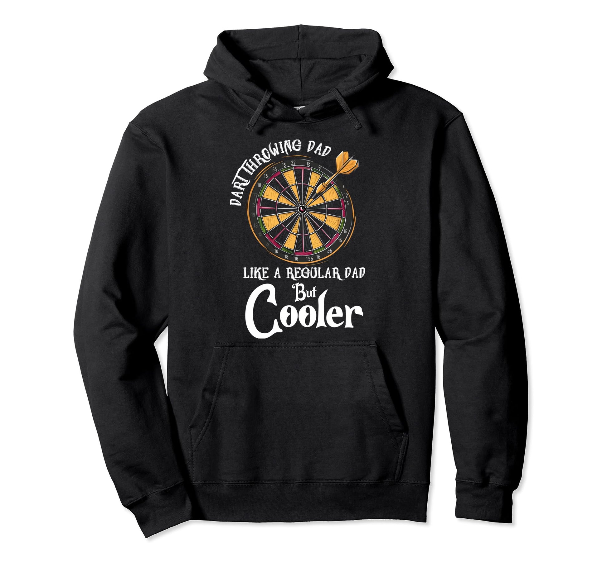 Dart Throwing Dad Like Regular Dad But Hoodie - Minimalist Print Unisex - T-Shirt, Sweatshirt, Hoodie