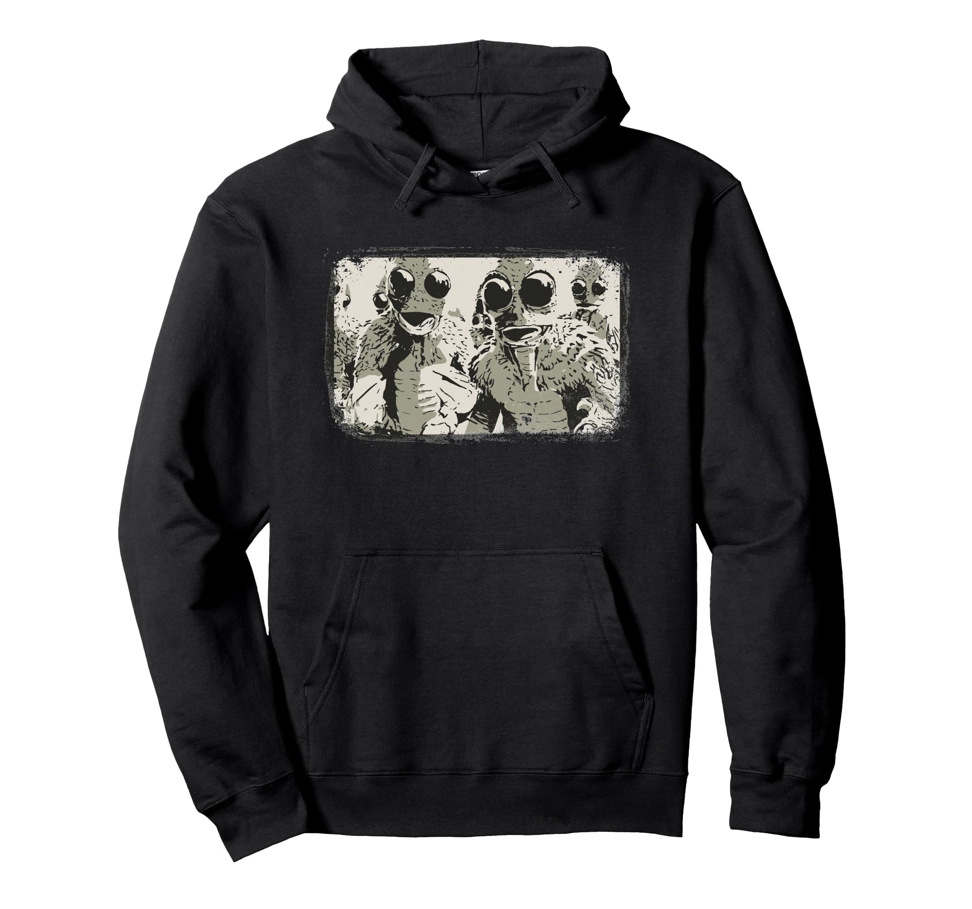 Sleestak Land Lost Distressed Hoodie - Trendy Graphic for Adults - T-Shirt, Sweatshirt, Hoodie