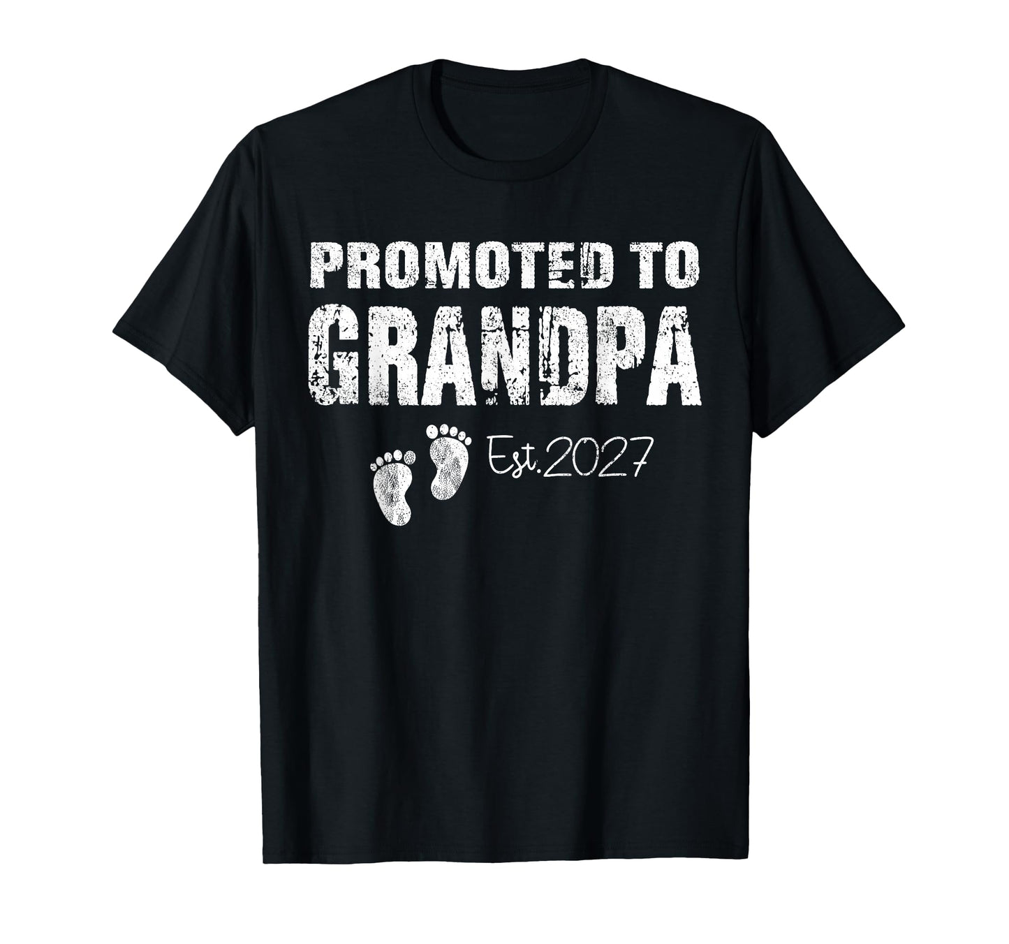 Promoted To Grandpa 2027 Funny New T-Shirt - Minimalist Print Men Women - T-Shirt, Sweatshirt, Hoodie