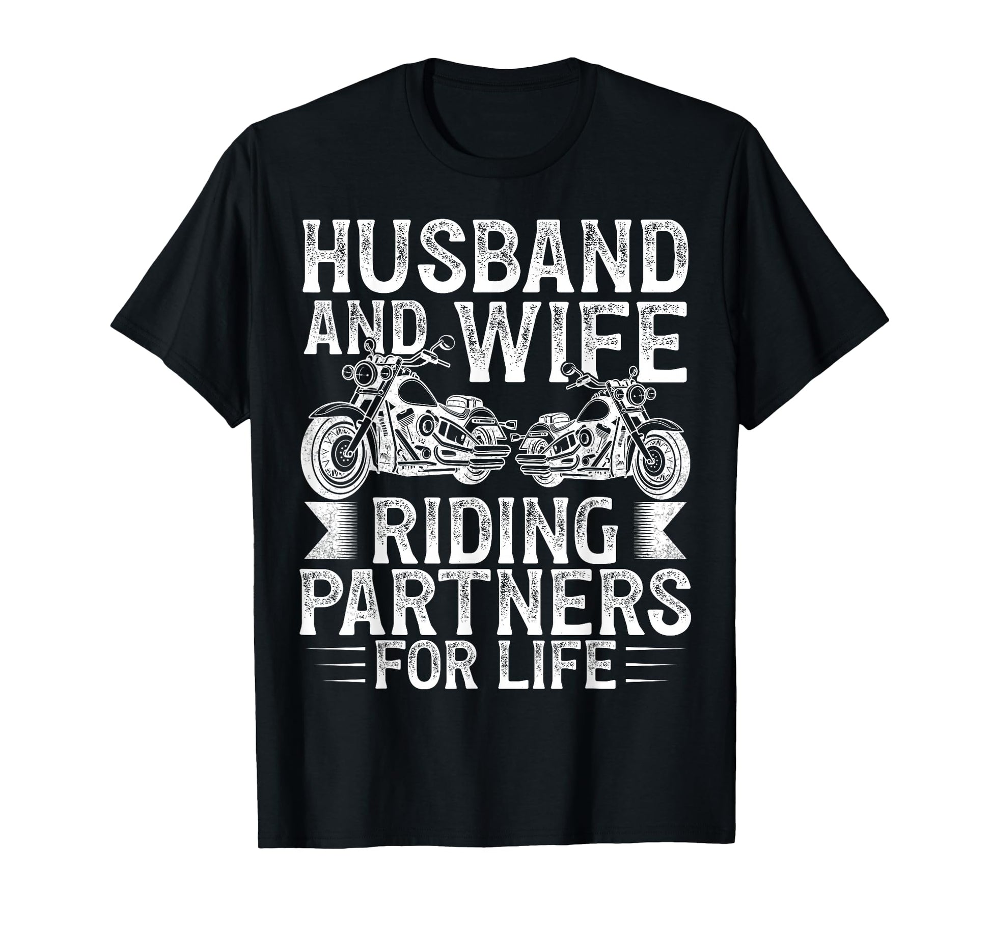 Husband And Wife Riding Partner Life T-Shirt - Graphic Print for Adults - T-Shirt, Sweatshirt, Hoodie