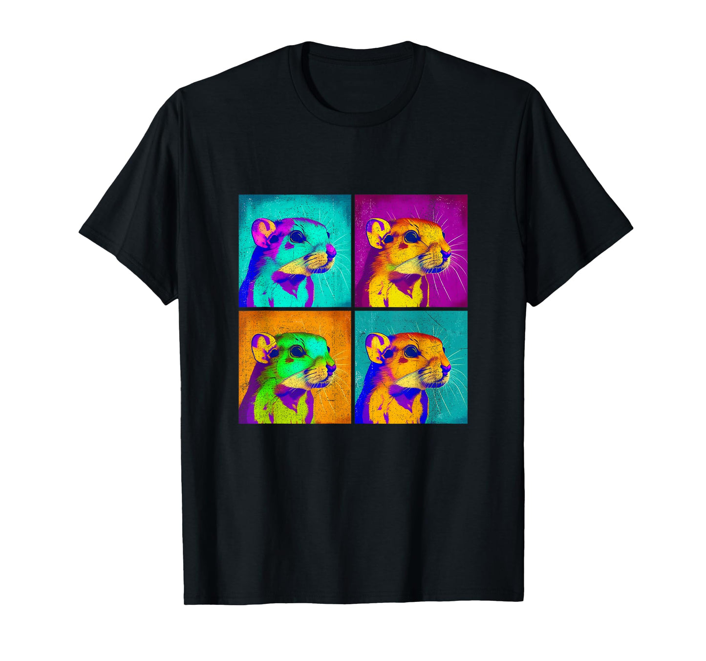 Kangaroo Rat Pop Art Illustration Colorful T-Shirt - Graphic Print Unisex - T-Shirt, Sweatshirt, Hoodie