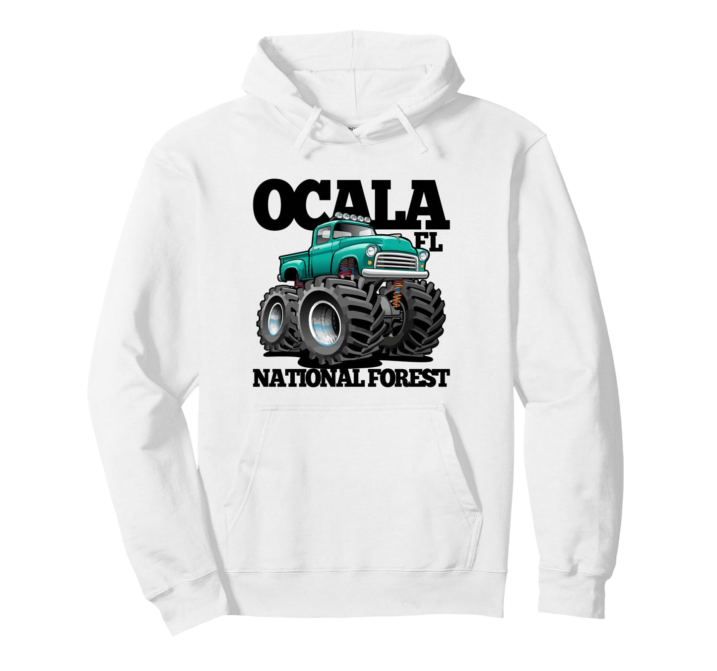 Ocala National Forest Usa Offroad 4X4 Hoodie - Minimalist Print Unisex - T-Shirt, Sweatshirt, Hoodie