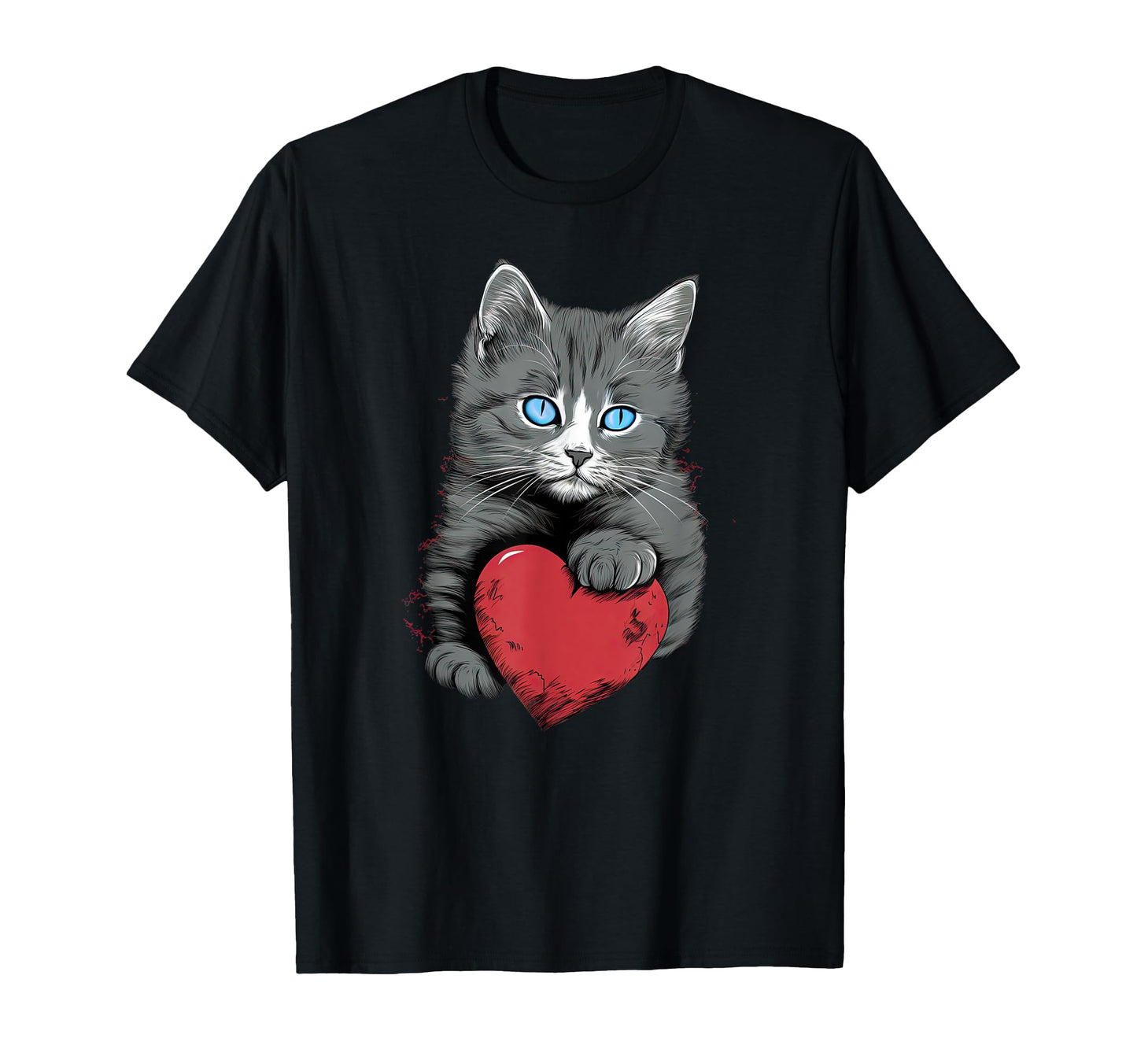 Cat Gift Kitten Lovers Colorful Art T-Shirt - Aesthetic Graphic Men Women - T-Shirt, Sweatshirt, Hoodie