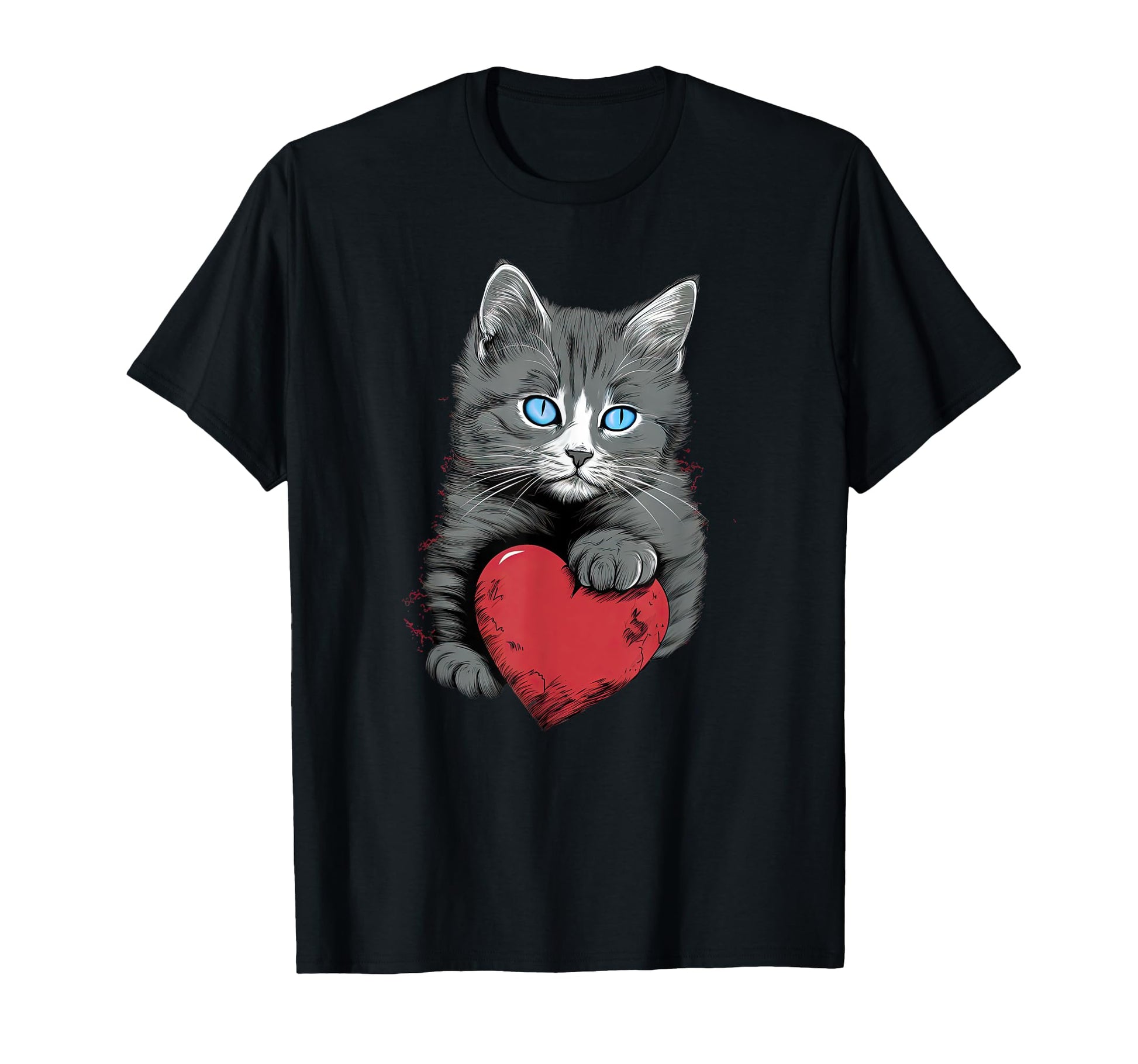 Cat Gift Kitten Lovers Colorful Art T-Shirt - Aesthetic Graphic Men Women - T-Shirt, Sweatshirt, Hoodie