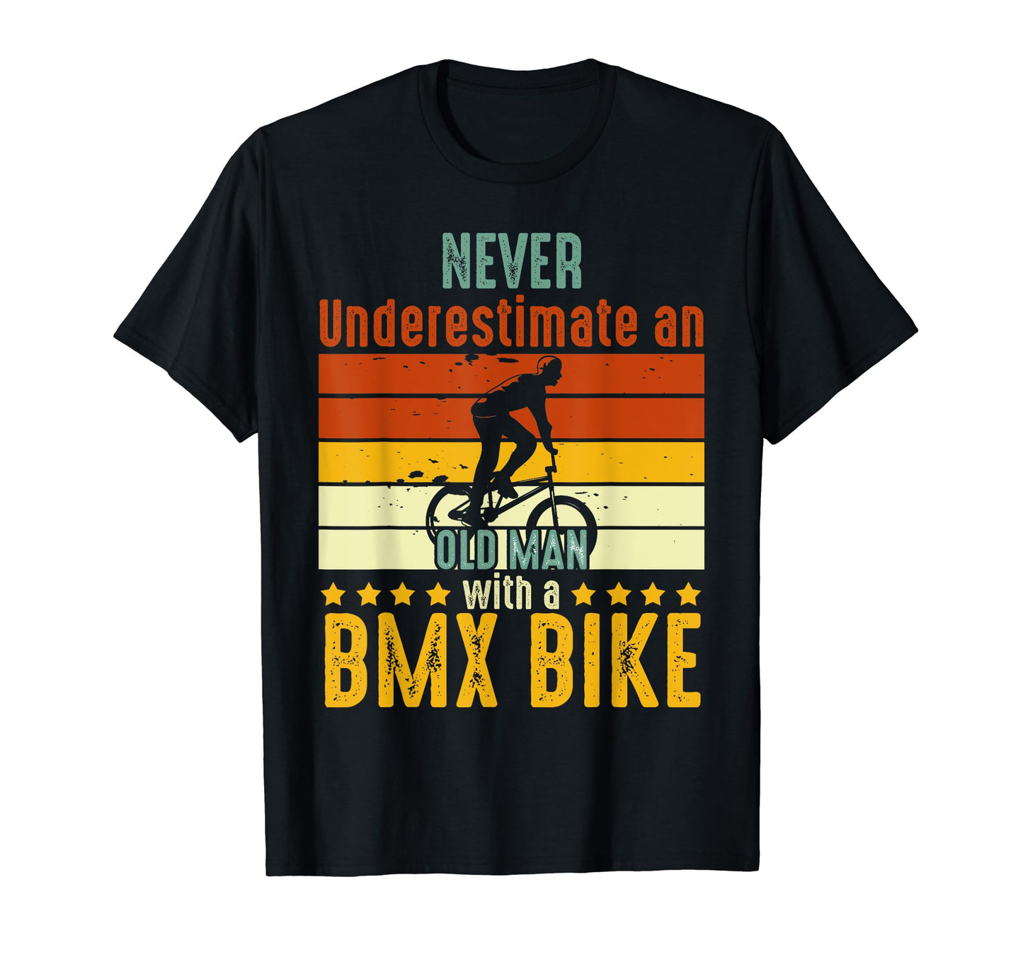 Bmx Dad Old Bmx Bike Riding Fatthers T-Shirt - Custom Art Print Men Women - T-Shirt, Sweatshirt, Hoodie