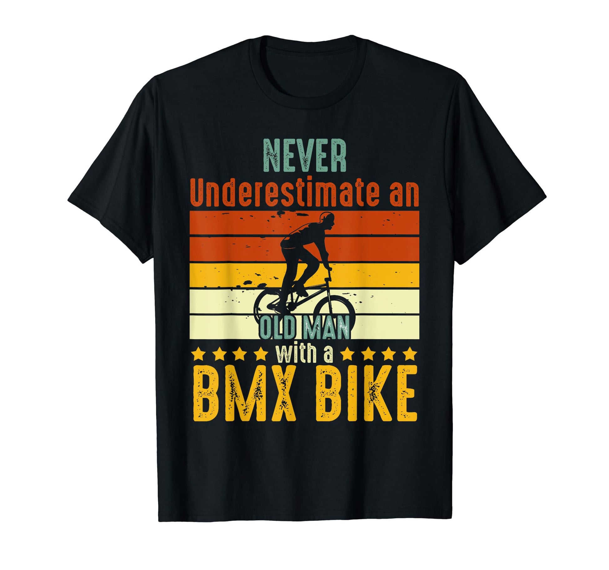 Bmx Dad Old Bmx Bike Riding Fatthers T-Shirt - Custom Art Print Men Women - T-Shirt, Sweatshirt, Hoodie