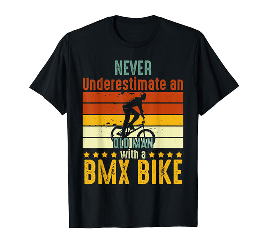 Bmx Dad Old Bmx Bike Riding Fatthers T-Shirt - Custom Art Print Men Women - T-Shirt, Sweatshirt, Hoodie