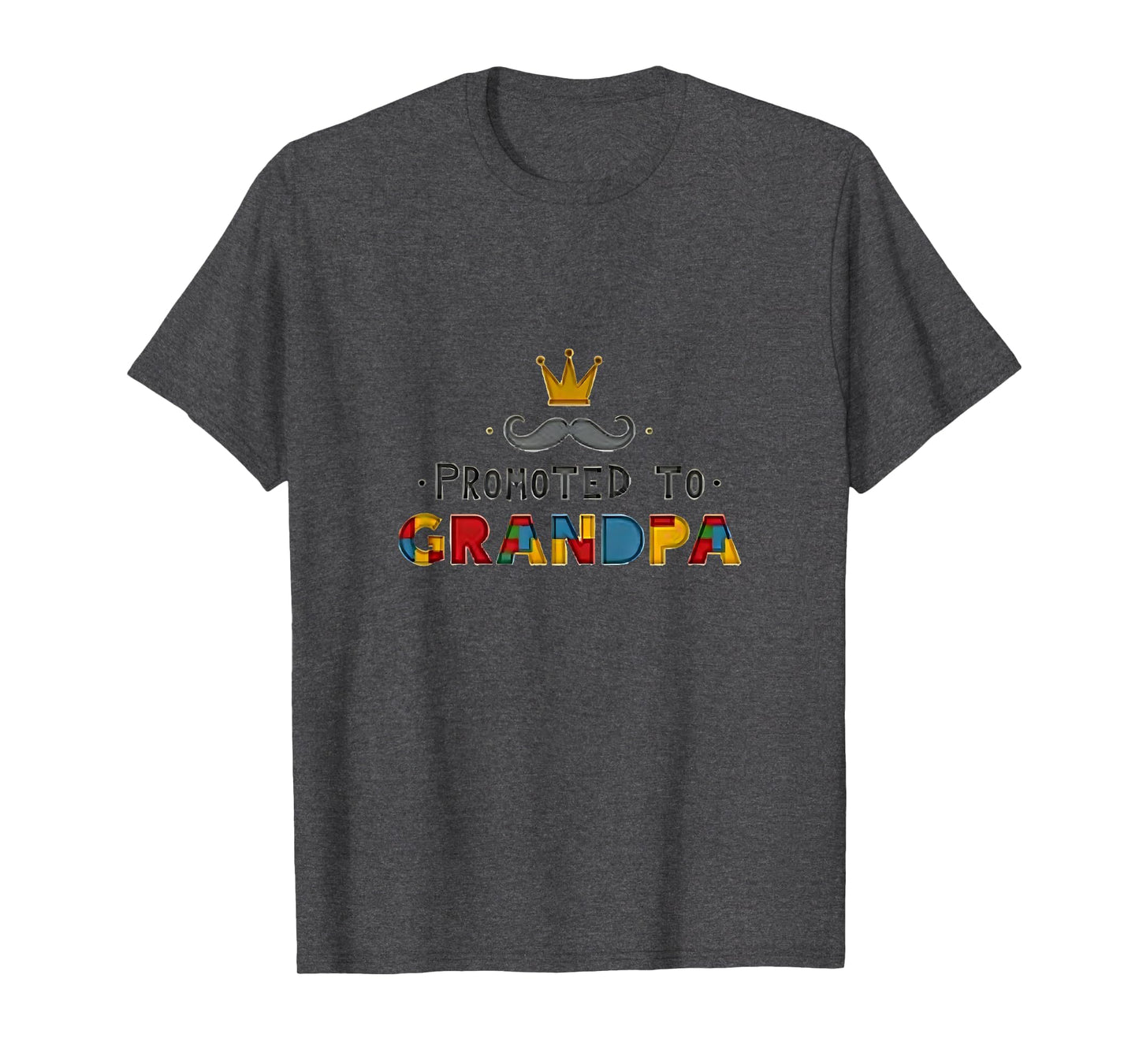 Promoted To Grandpa Royal T-Shirt - Casual Everyday Wear for Adults - T-Shirt, Sweatshirt, Hoodie