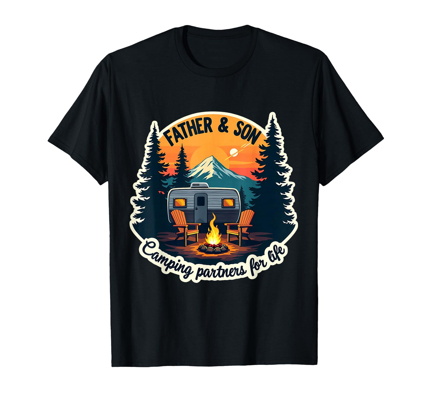 Father And Son Camping Partners T-Shirt - Casual Everyday Wear Men Women - T-Shirt, Sweatshirt, Hoodie