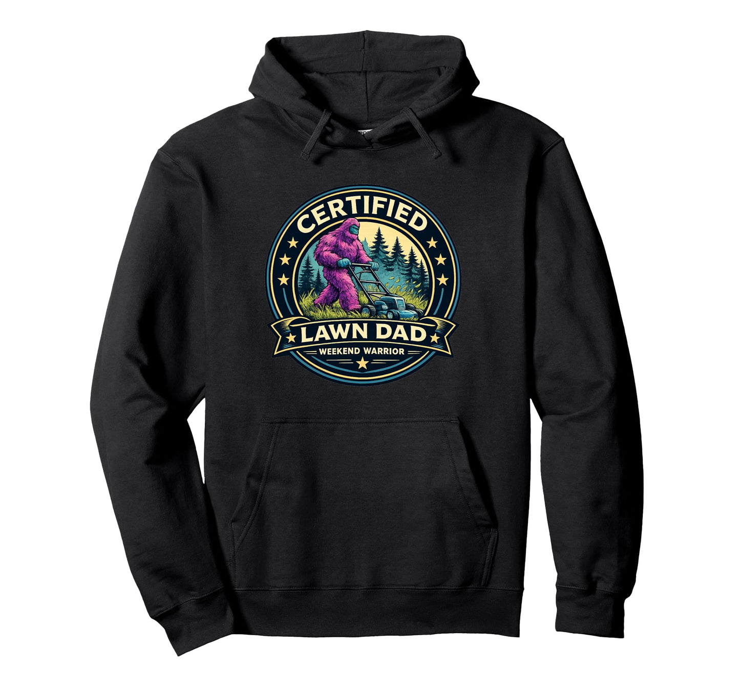 Funny Lawn Dad Certified Lawn Dad Hoodie - Trendy Graphic Unisex - T-Shirt, Sweatshirt, Hoodie