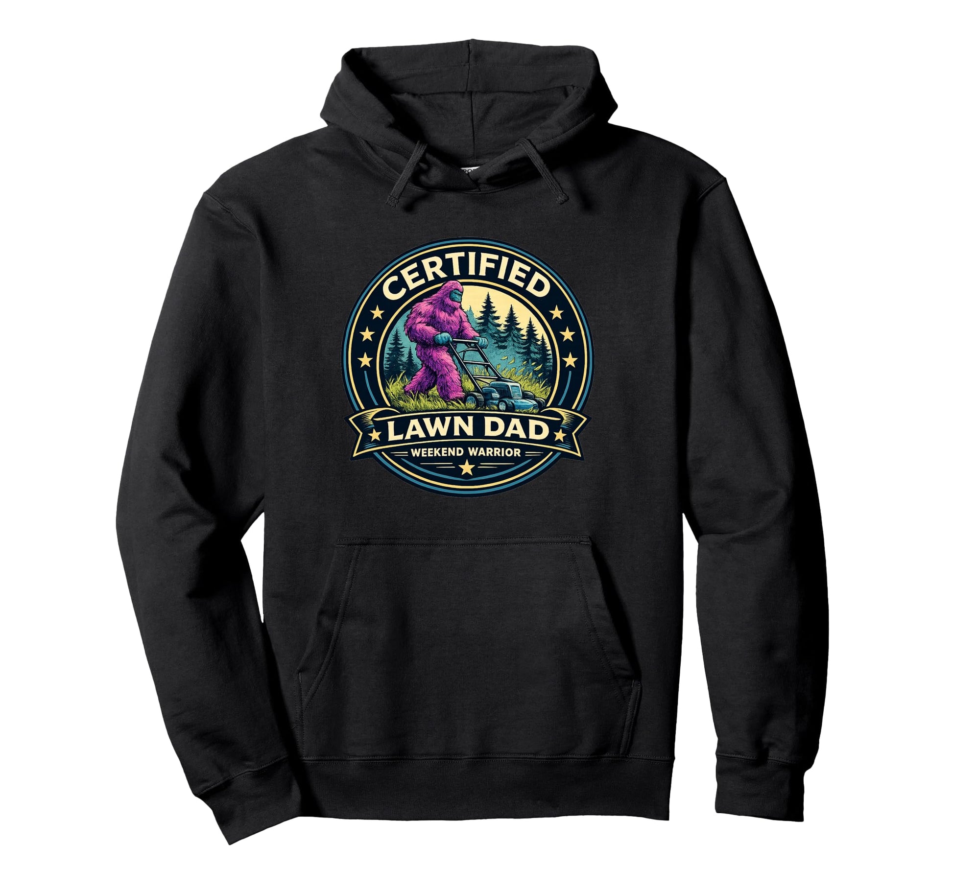 Funny Lawn Dad Certified Lawn Dad Hoodie - Trendy Graphic Unisex - T-Shirt, Sweatshirt, Hoodie