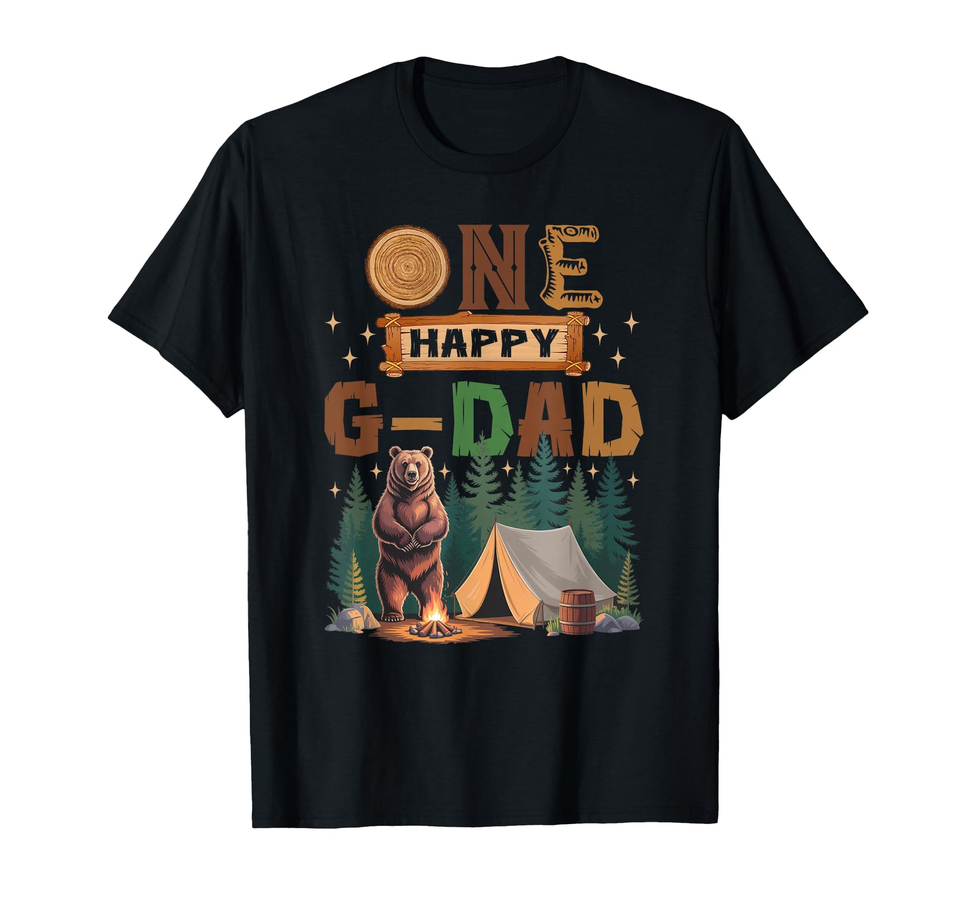 One Happy G Dad Camper 1St Birthday T-Shirt - Trendy Graphic Men Women - T-Shirt, Sweatshirt, Hoodie