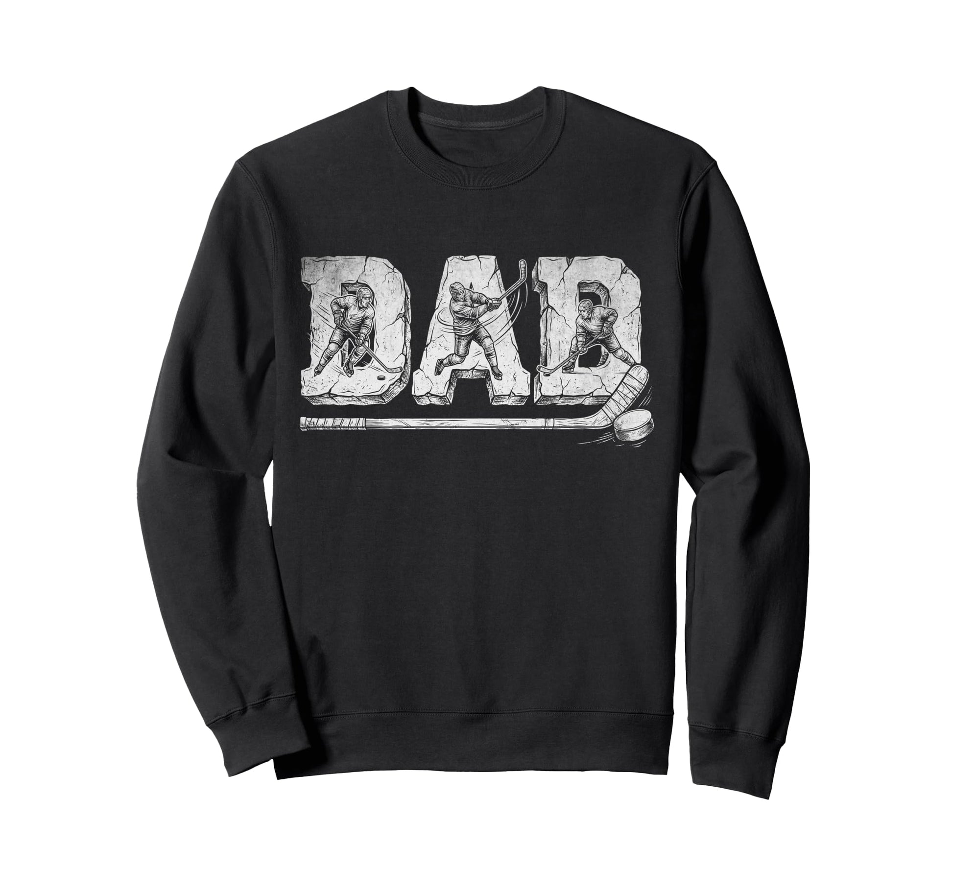 Hockey Dad Fathers Day Sweatshirt - Novelty Apparel Unisex - T-Shirt, Sweatshirt, Hoodie
