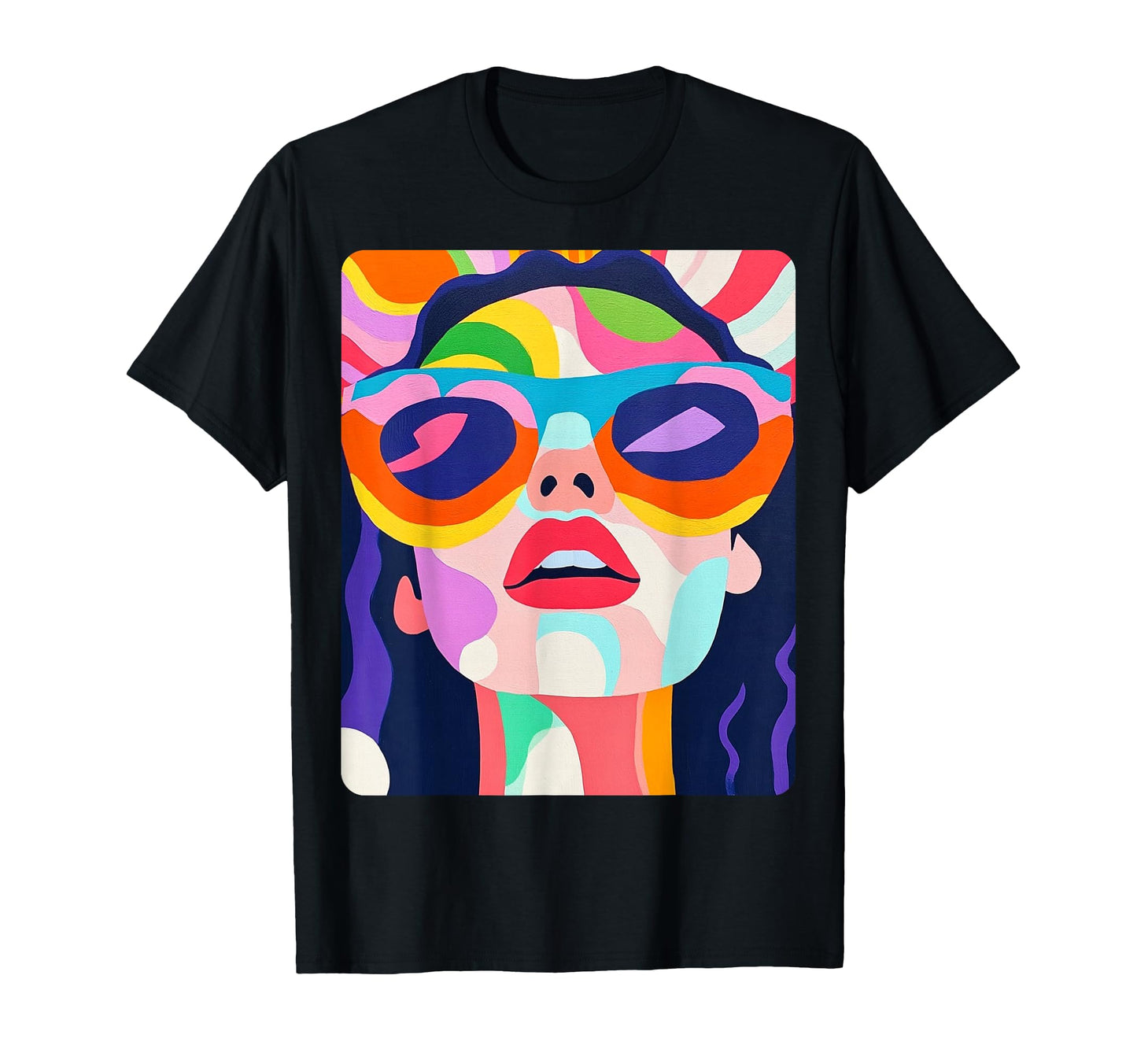 Pop Art Colorful Womens T-Shirt - Custom Art Print Men Women - T-Shirt, Sweatshirt, Hoodie