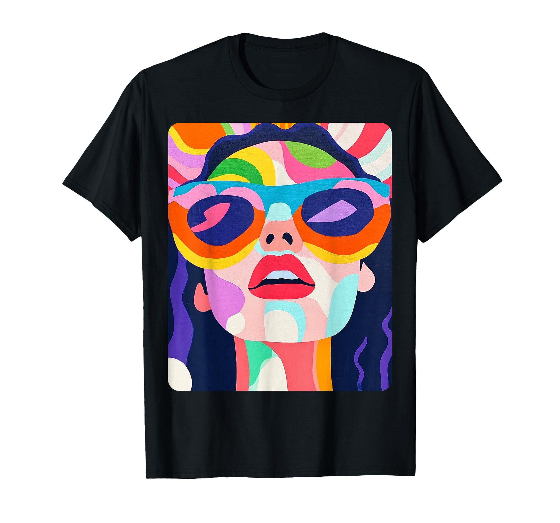 Pop Art Colorful Womens T-Shirt - Custom Art Print Men Women - T-Shirt, Sweatshirt, Hoodie