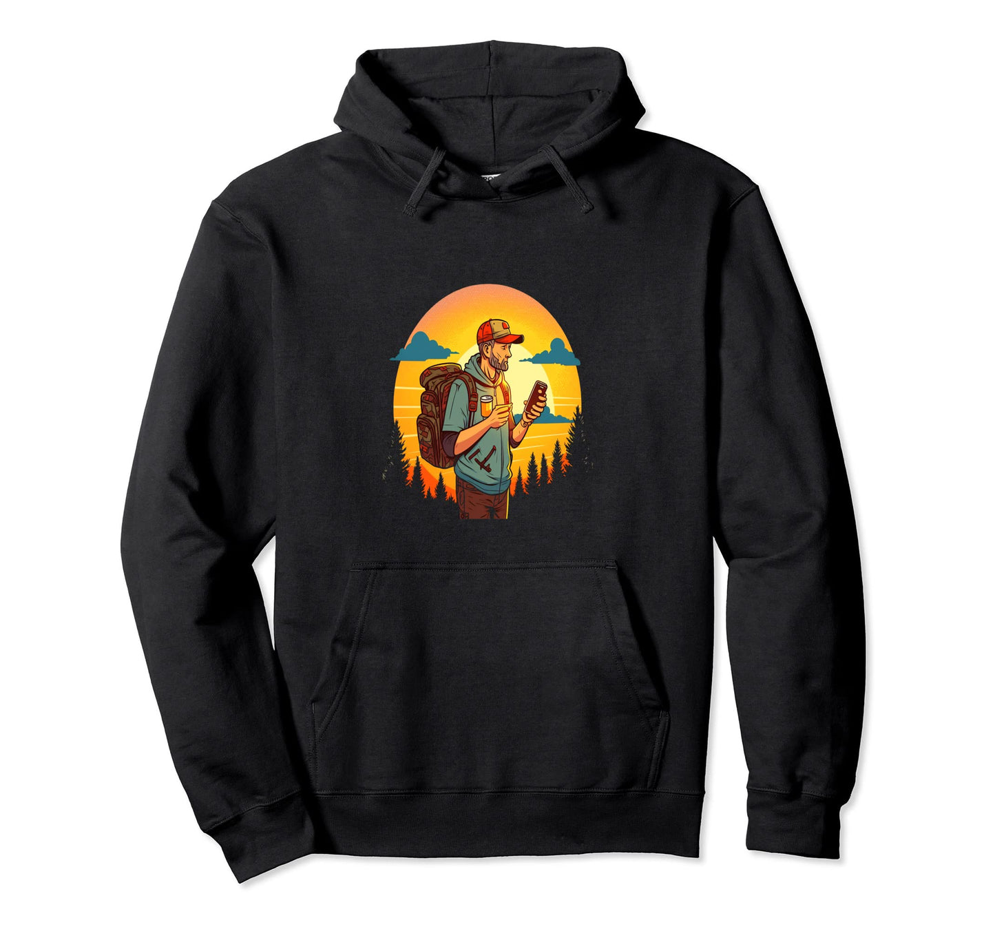 Geocache Mountain Hiking Trip Hoodie - Novelty Apparel for Adults - T-Shirt, Sweatshirt, Hoodie
