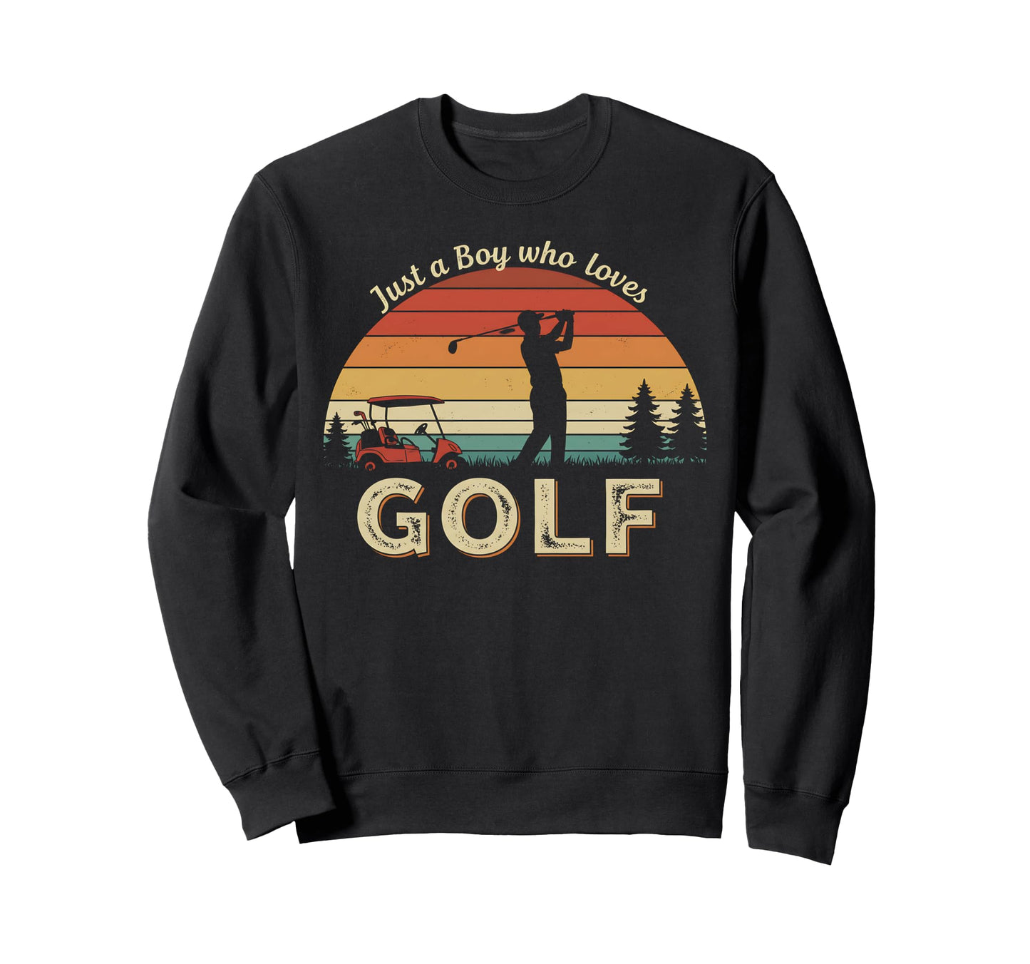 Just Who Loves Golf Golf Lover Sweatshirt - Graphic Print Men Women - T-Shirt, Sweatshirt, Hoodie