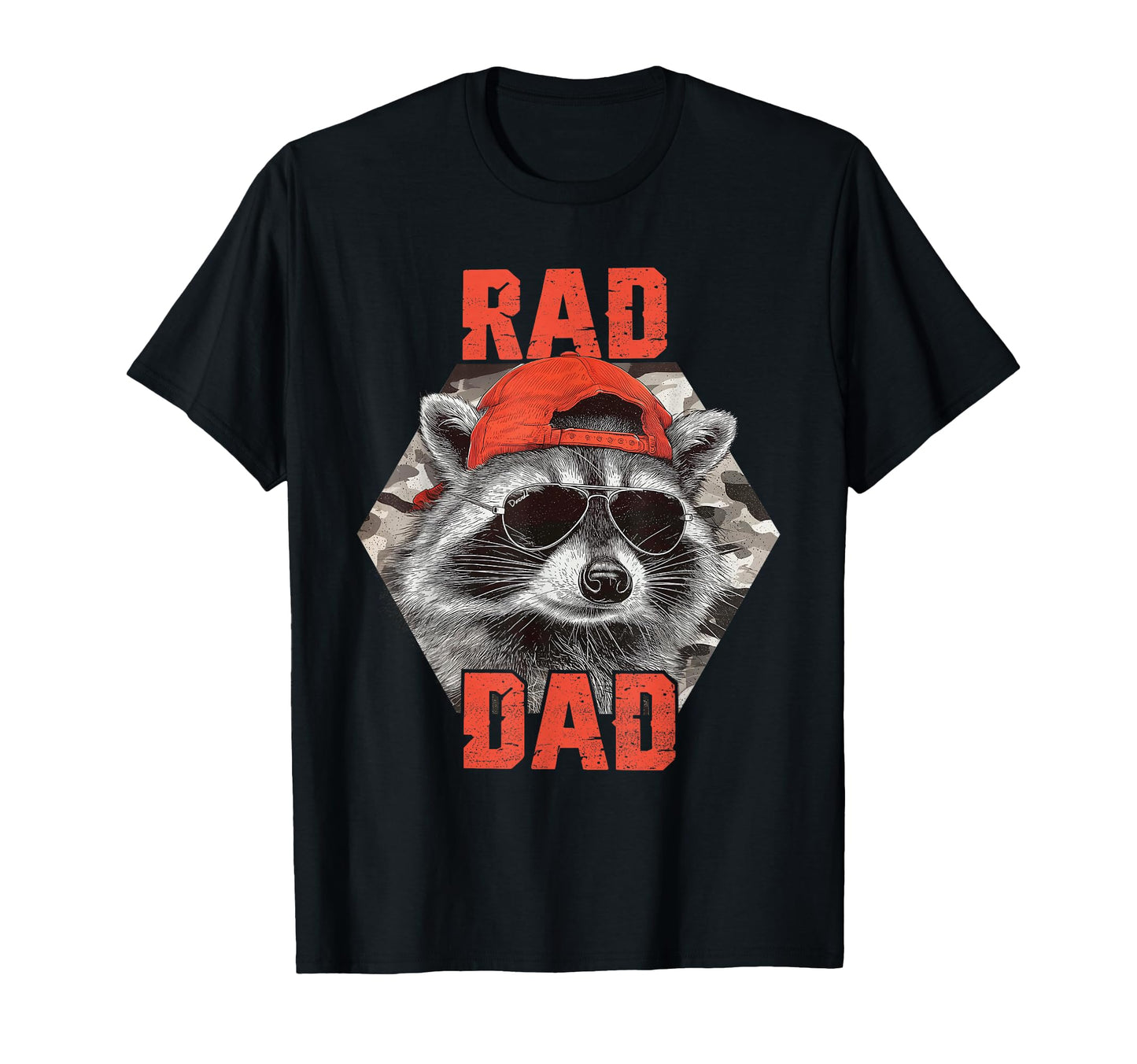 Rad Dad Raccoon Father Day Rad Dad T-Shirt - Novelty Apparel for Adults - T-Shirt, Sweatshirt, Hoodie