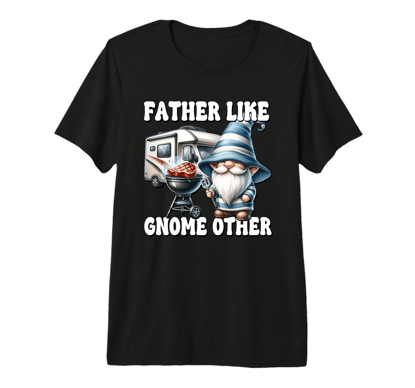Funny Fathers Gnome Grill Dad T-Shirt - Aesthetic Graphic Men Women - T-Shirt, Sweatshirt, Hoodie