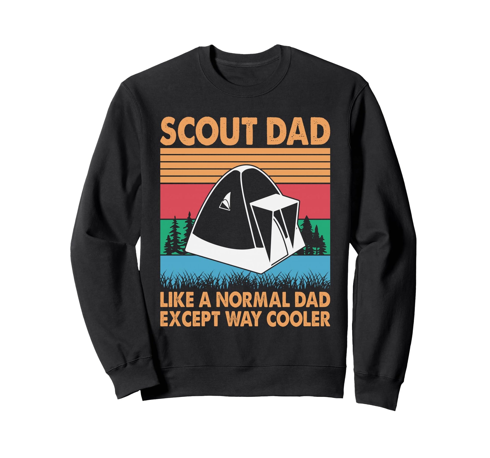 Scout Dad Cooler Camping Sunset Sweatshirt - Custom Art Print Unisex - T-Shirt, Sweatshirt, Hoodie