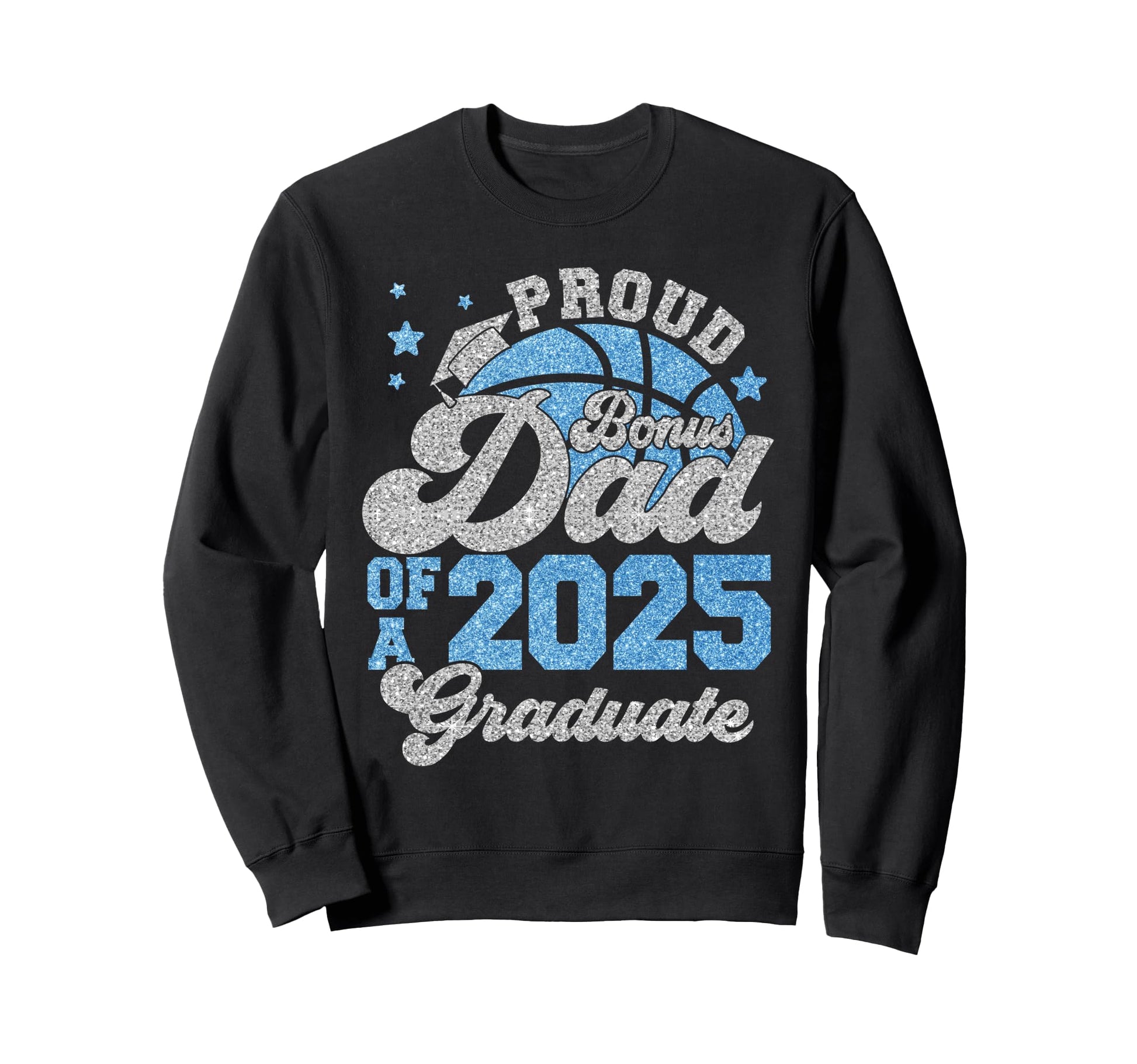 Bonus Dad 2025 Graduate Senior Sweatshirt - Minimalist Print for Adults - T-Shirt, Sweatshirt, Hoodie