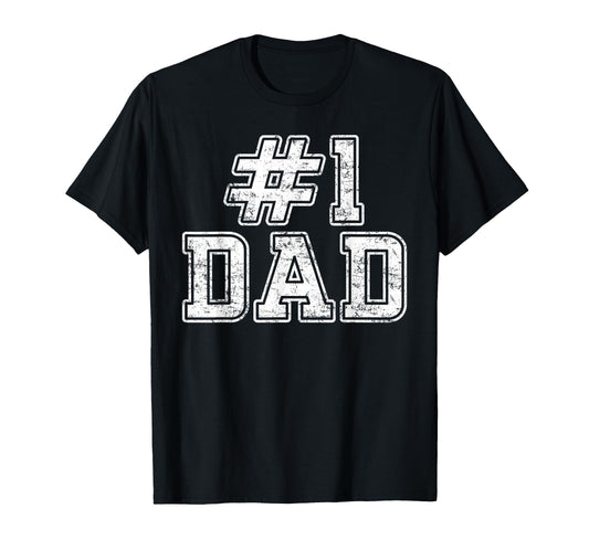 1 Dad Best Dad Fathers Day Number One T-Shirt - Trendy Graphic Men Women - T-Shirt, Sweatshirt, Hoodie